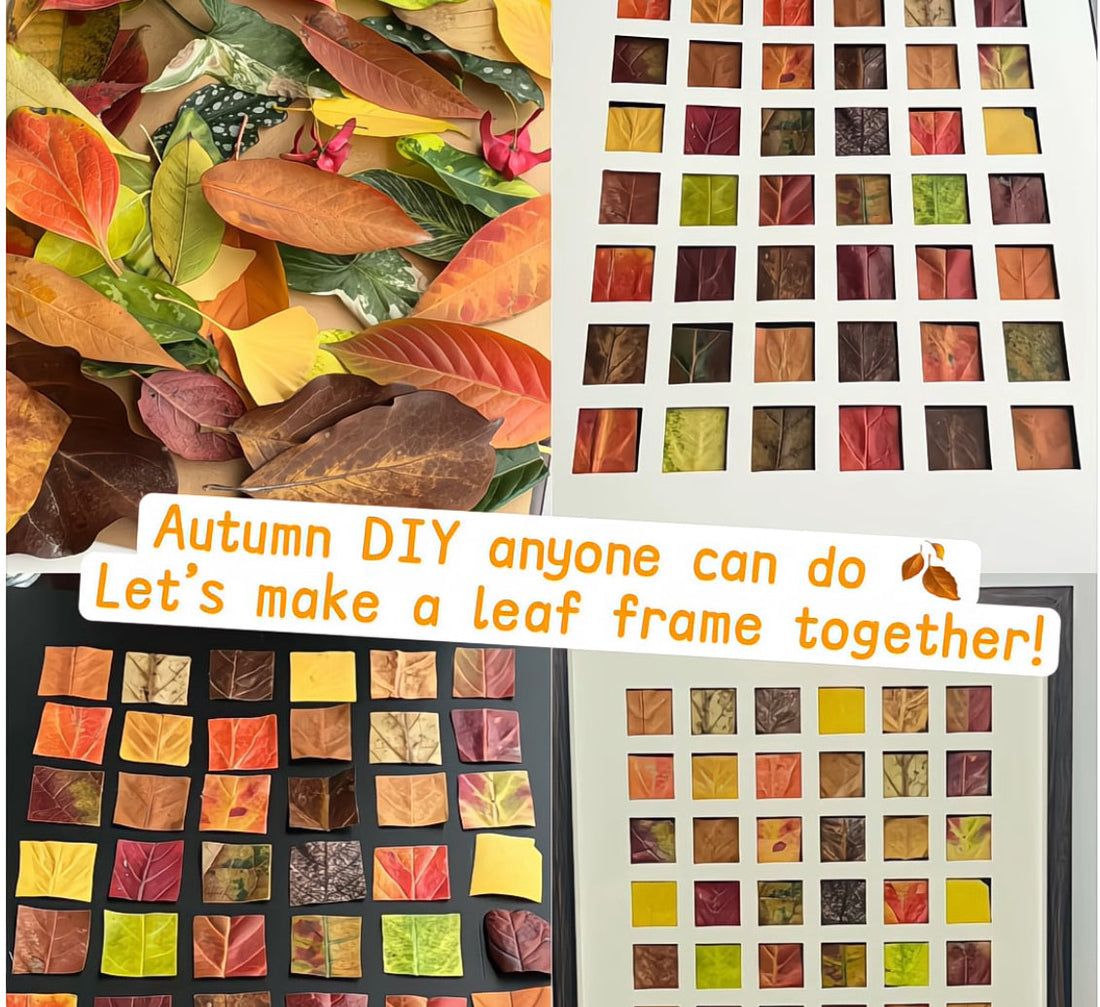 Autumn Leaf Frame DIY — A Simple Way to Keep the Colors of Fall