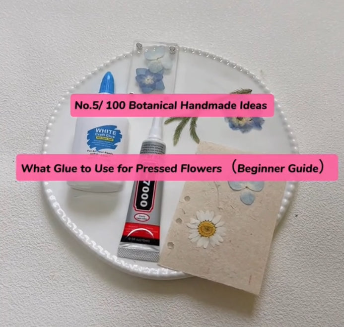 EP05 · Pressed Flower Glue Guide — White Glue vs. B7000 (Clear Comparison for Beginners)