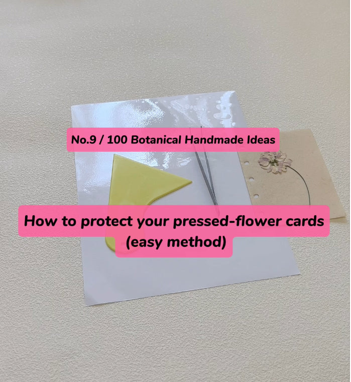 EP09: The Easiest Way to Protect Pressed-Flower Cards (No Machine Needed)