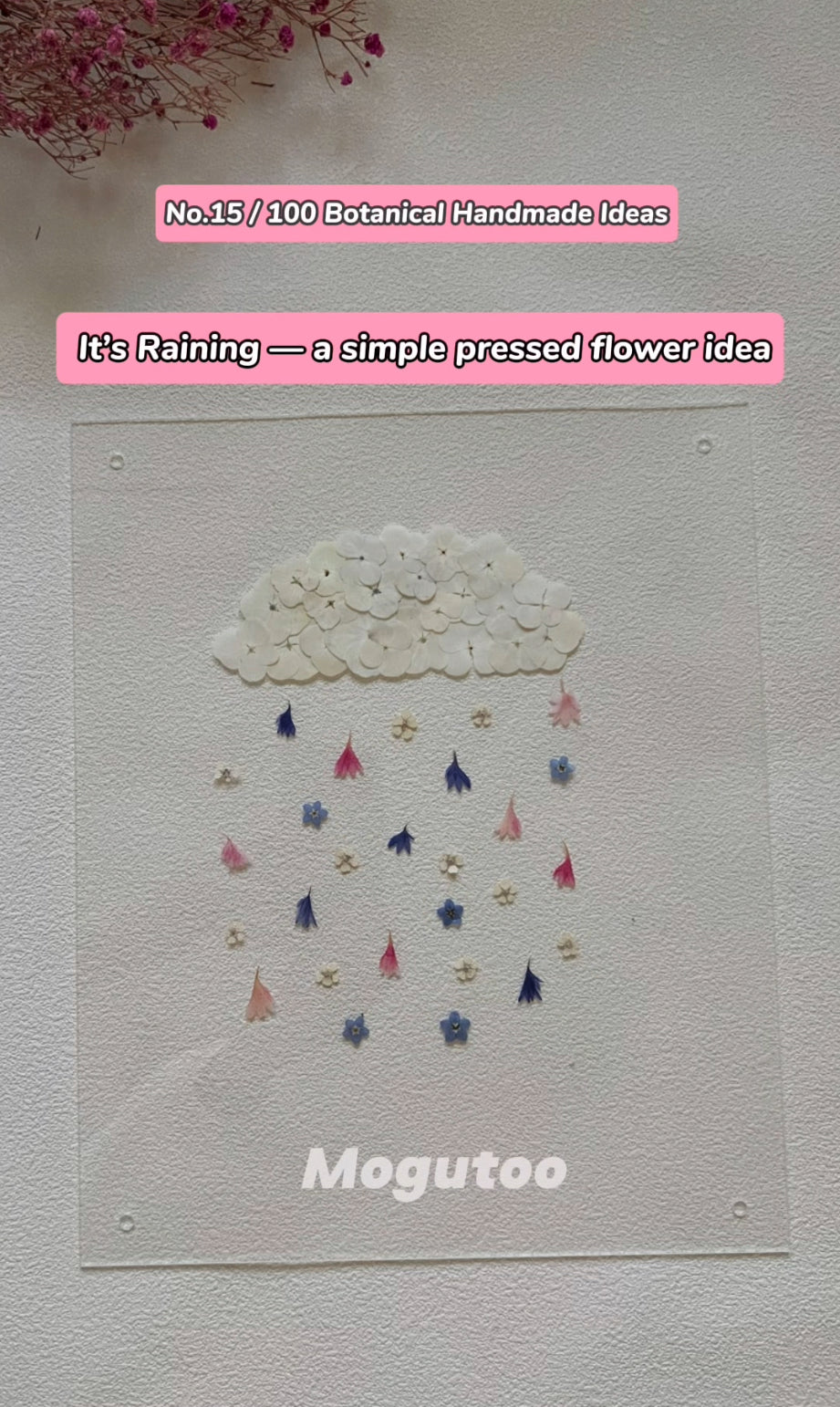 EP15 · It’s Raining — A Simple and Fun Pressed Flower Craft