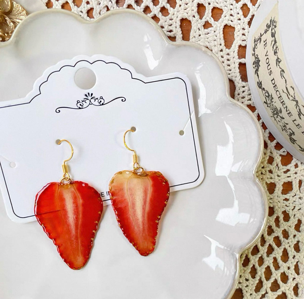 Sweet Slice — Strawberry & Citrus Handmade Fruit Earrings