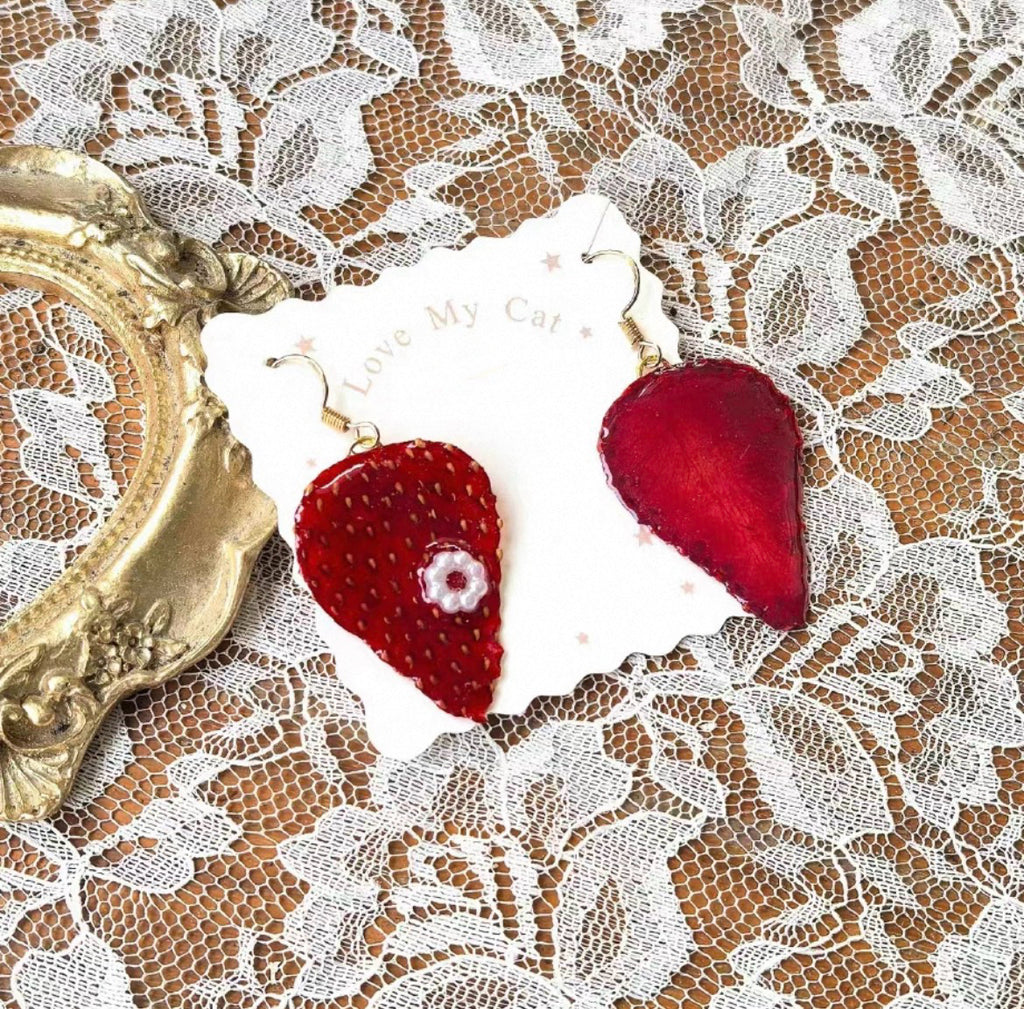 Sweet Slice — Strawberry & Citrus Handmade Fruit Earrings