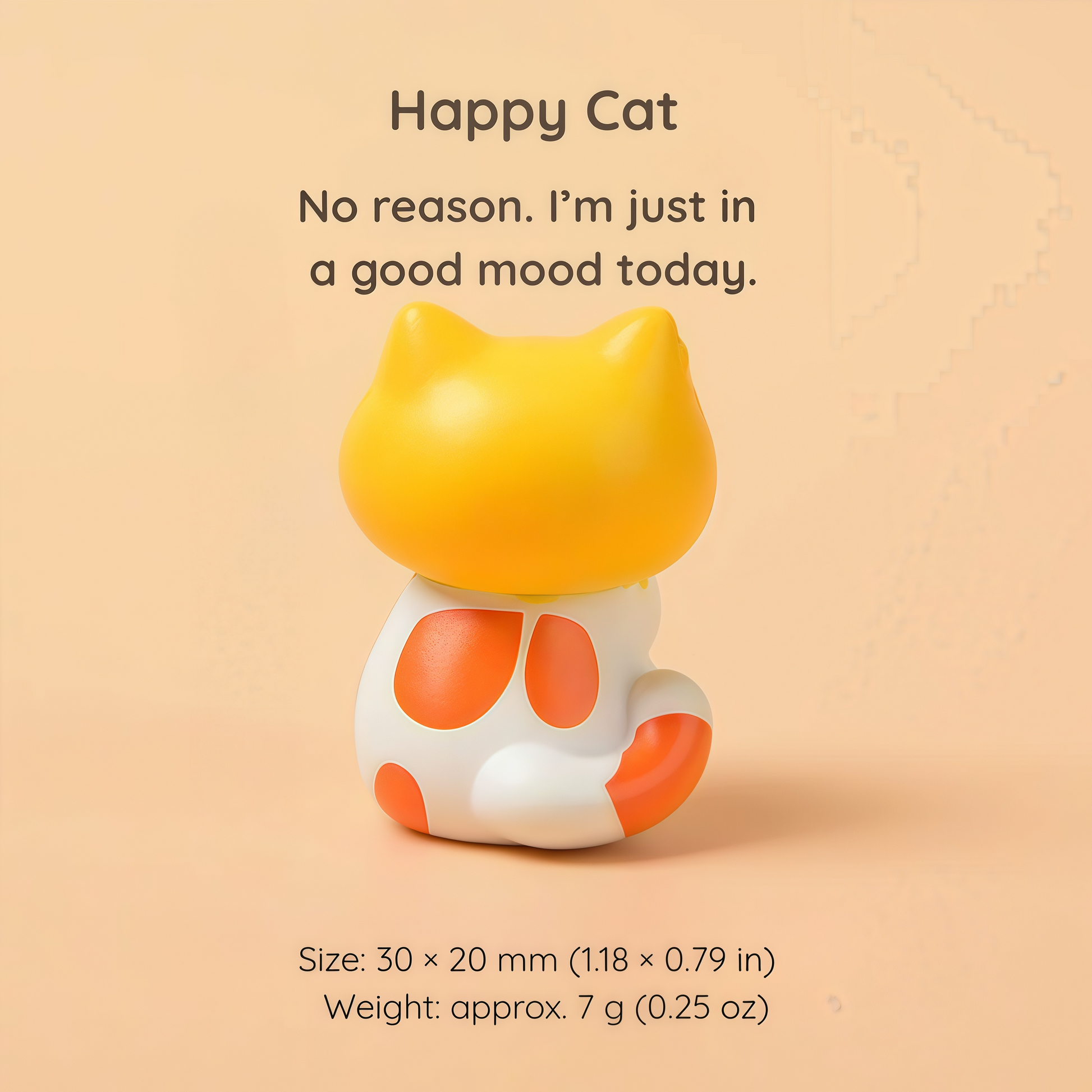 Be with you · Kawaii Cat Figurine for Calm Cozy Spaces