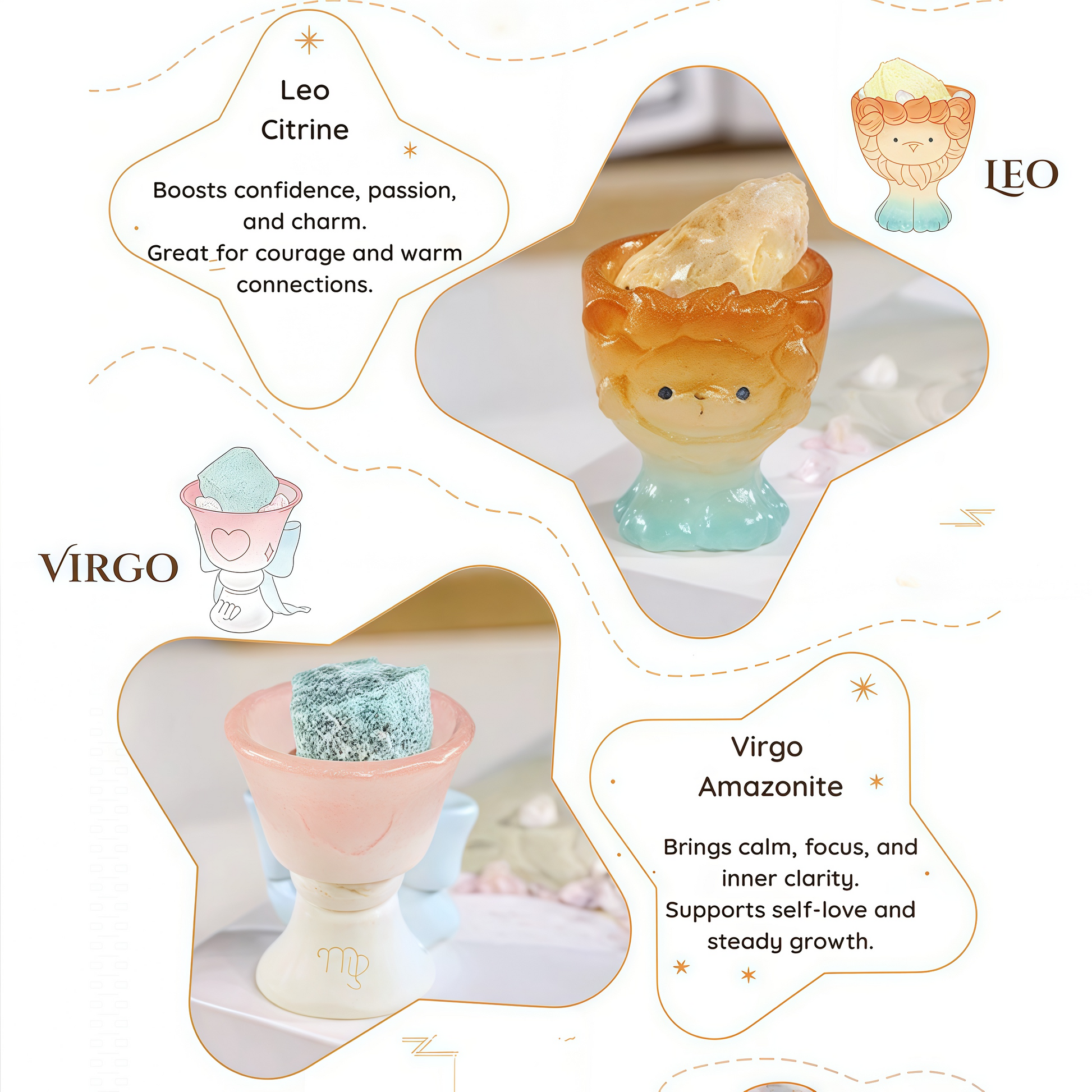 Be with you · Zodiac Crystal Cup for Gentle Energy