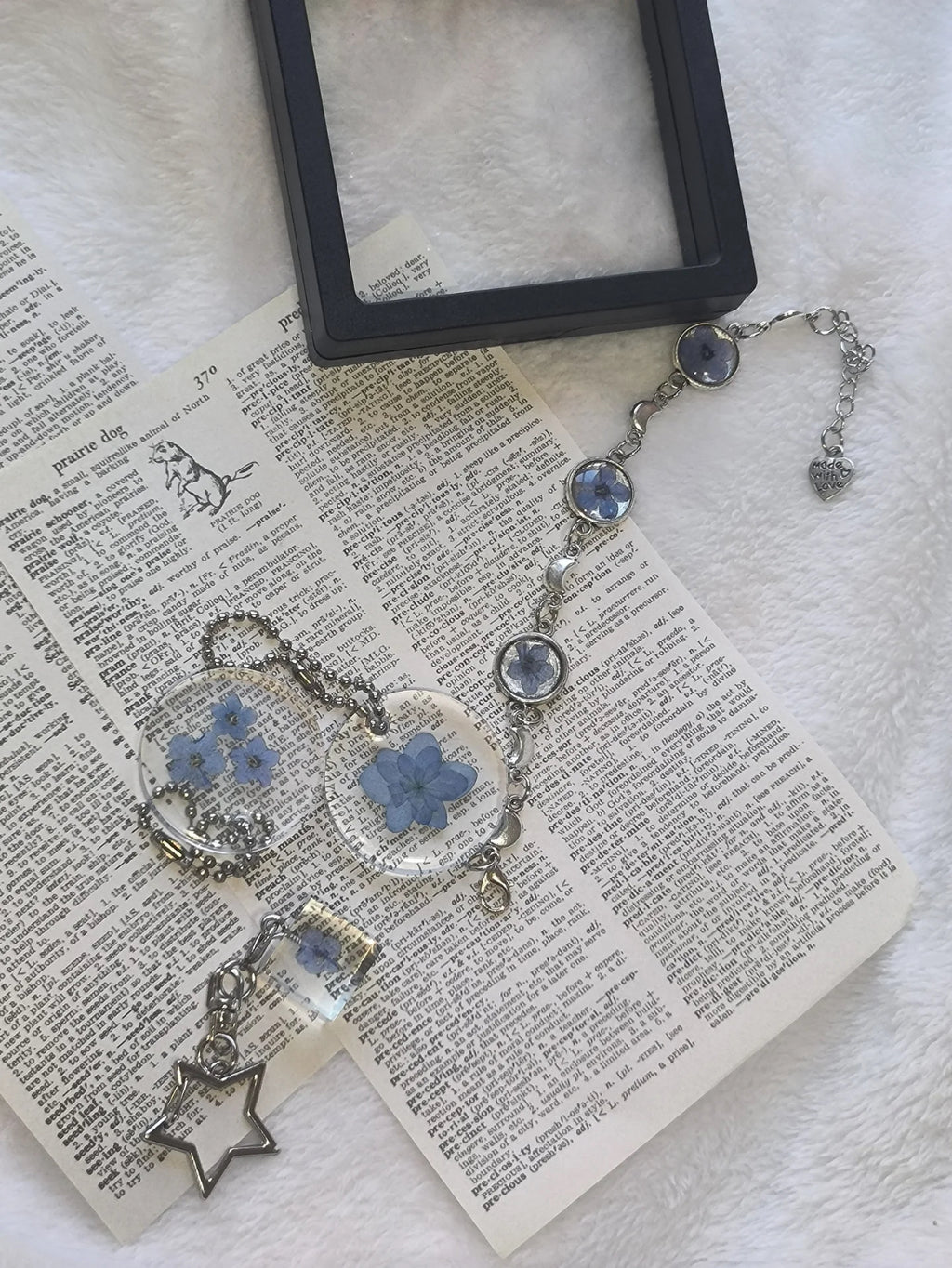 Forget-me-not Bracelet — Blue Flowers Preserved on Wrist