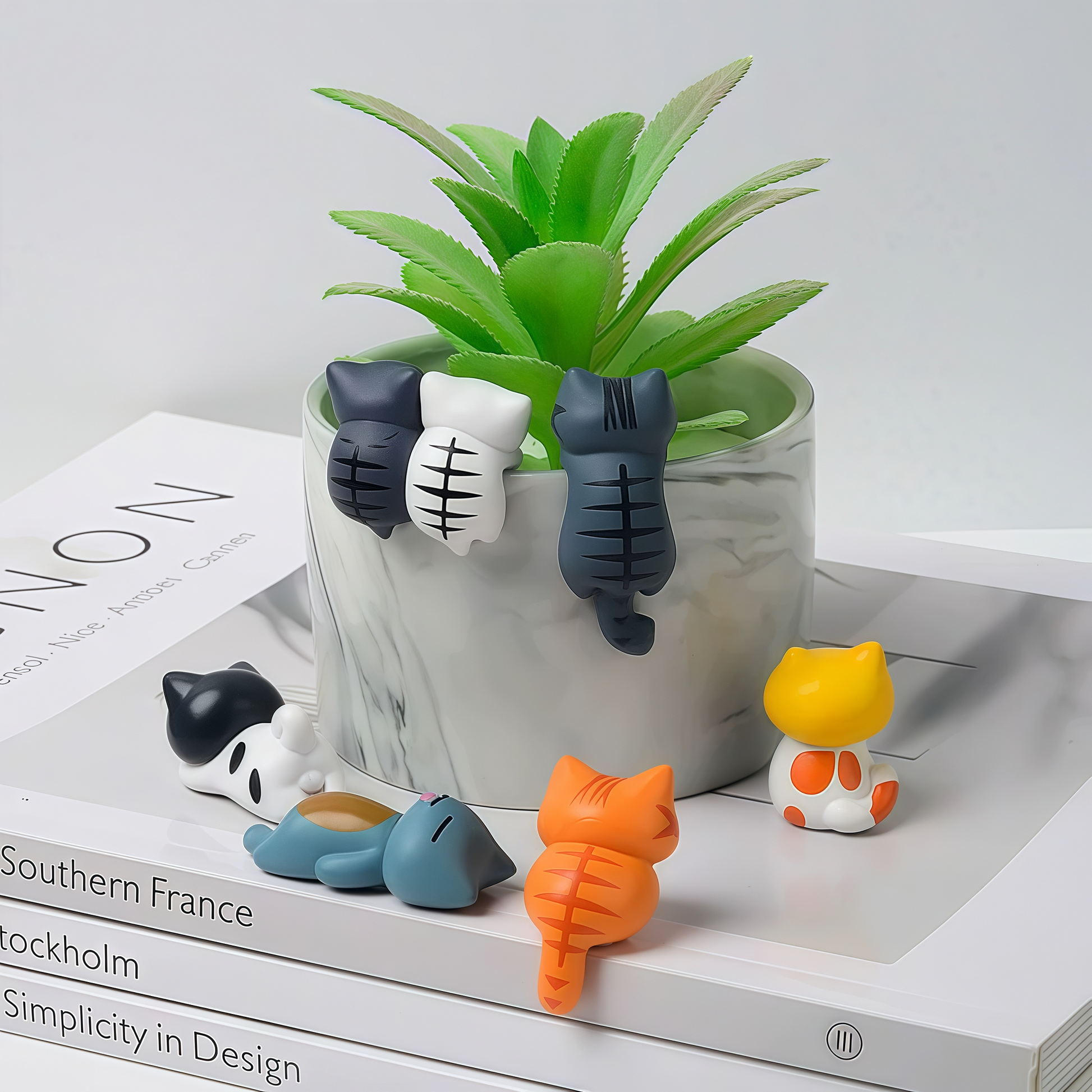 Be with you · Kawaii Cat Figurine for Calm Cozy Spaces