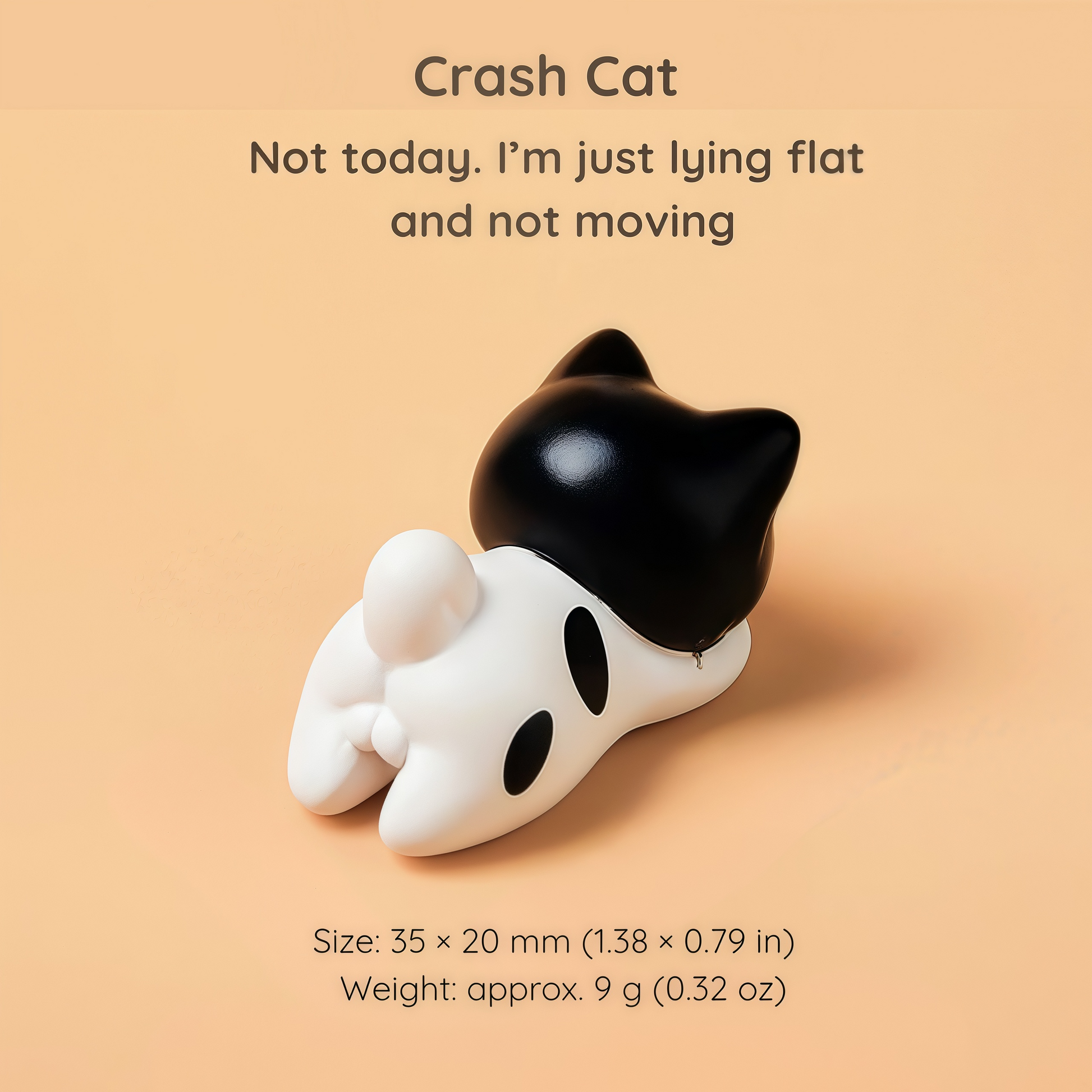 Be with you · Kawaii Cat Figurine for Calm Cozy Spaces