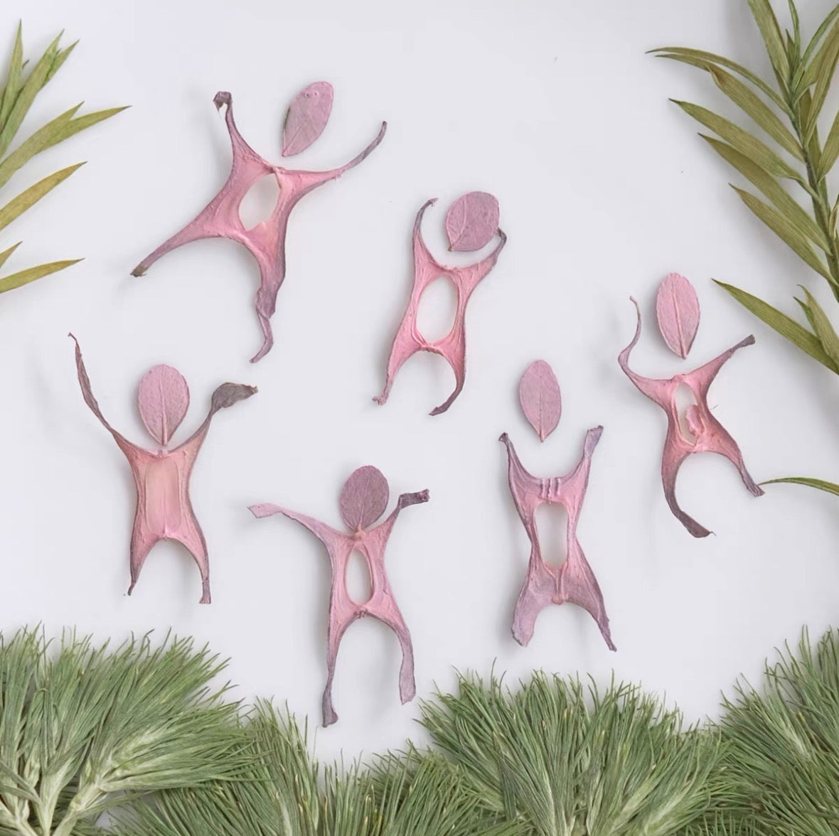 Little People Flower Art Kit – DIY Leaf Craft Playful Pressed Flower DIY, Creative Nature Craft for Journaling & Gifts