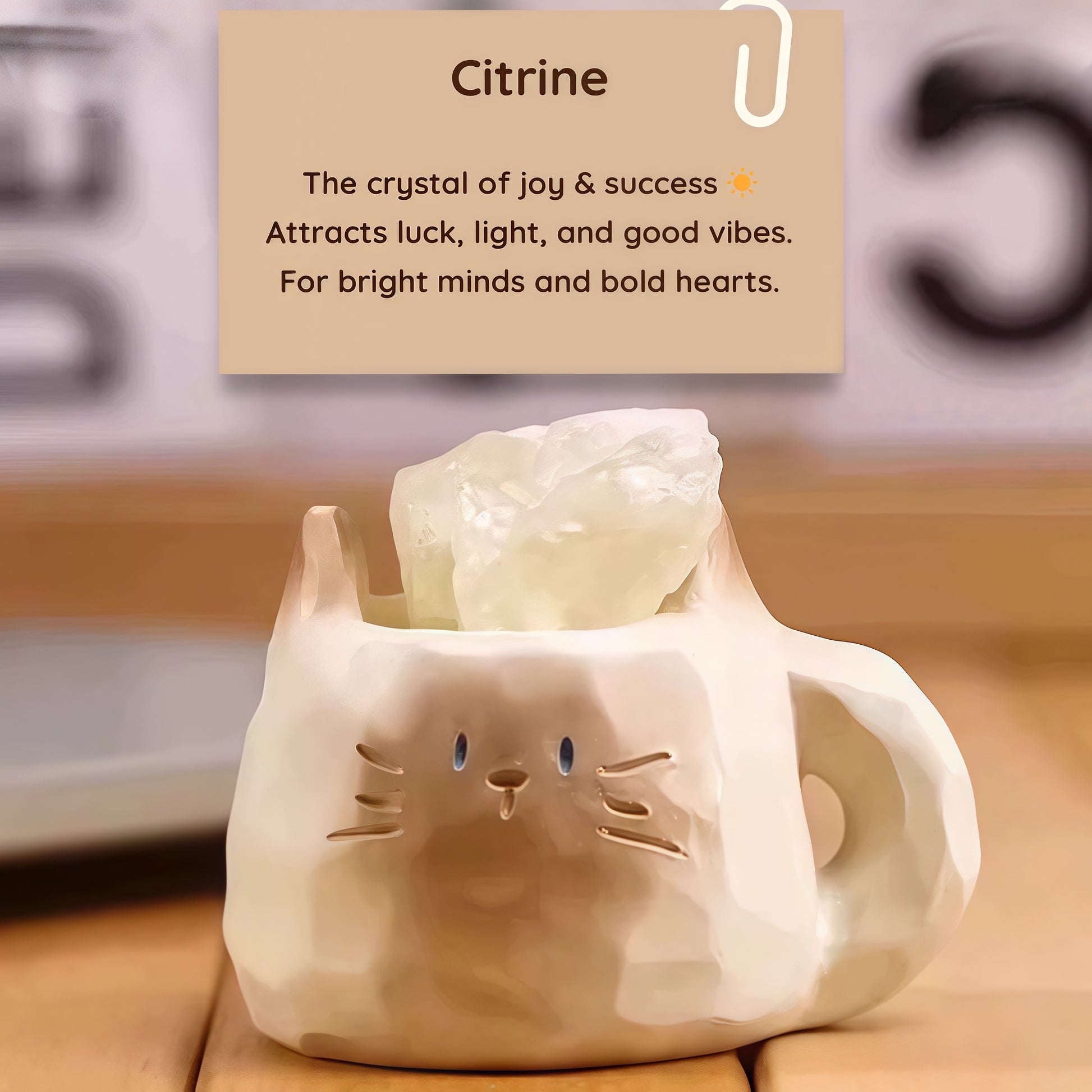 Be with you · Crystal Cat Cup for Sweet Lasting Luck