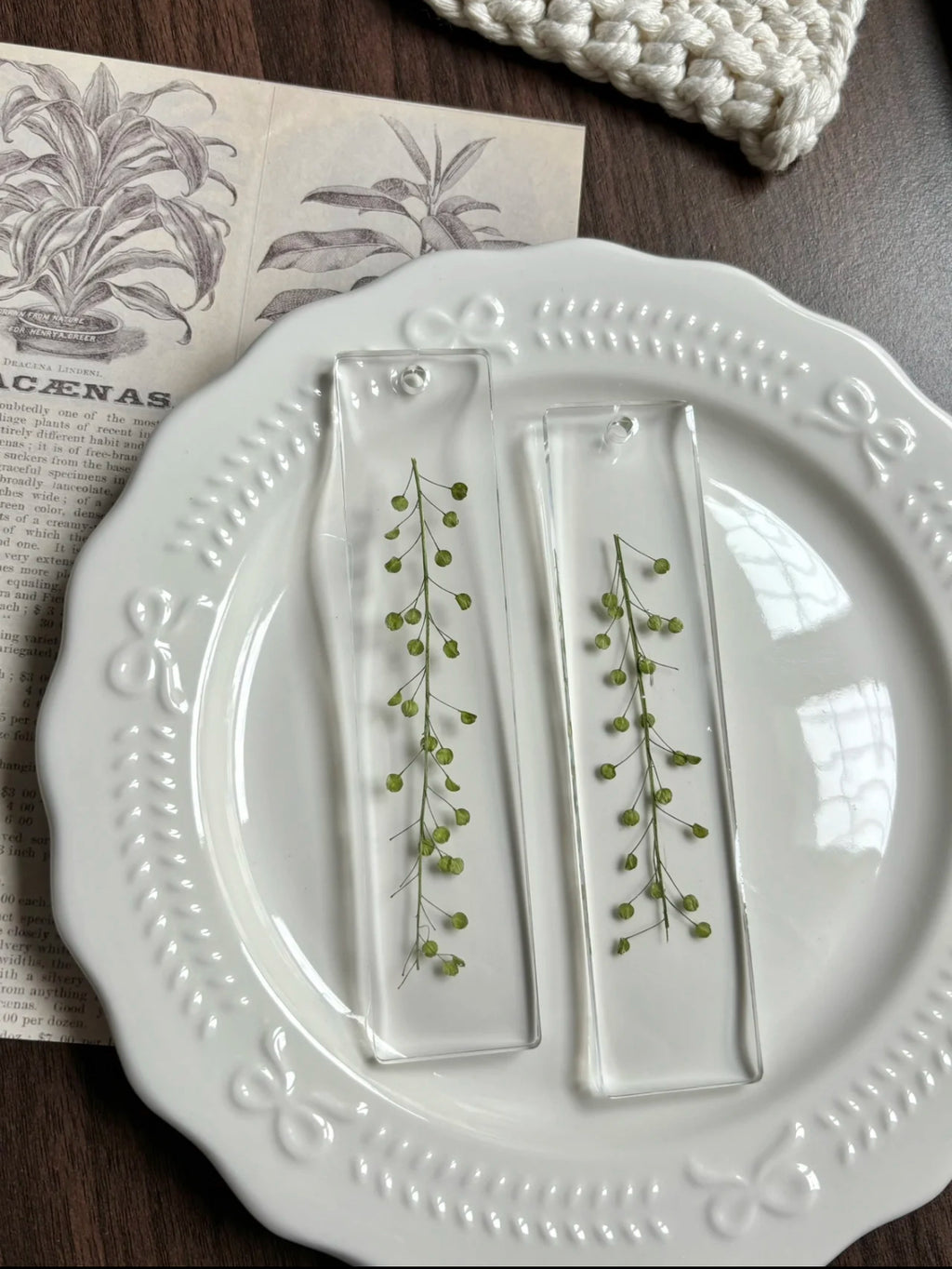 The Plant Library — Handmade Pressed Flower Bookmark
