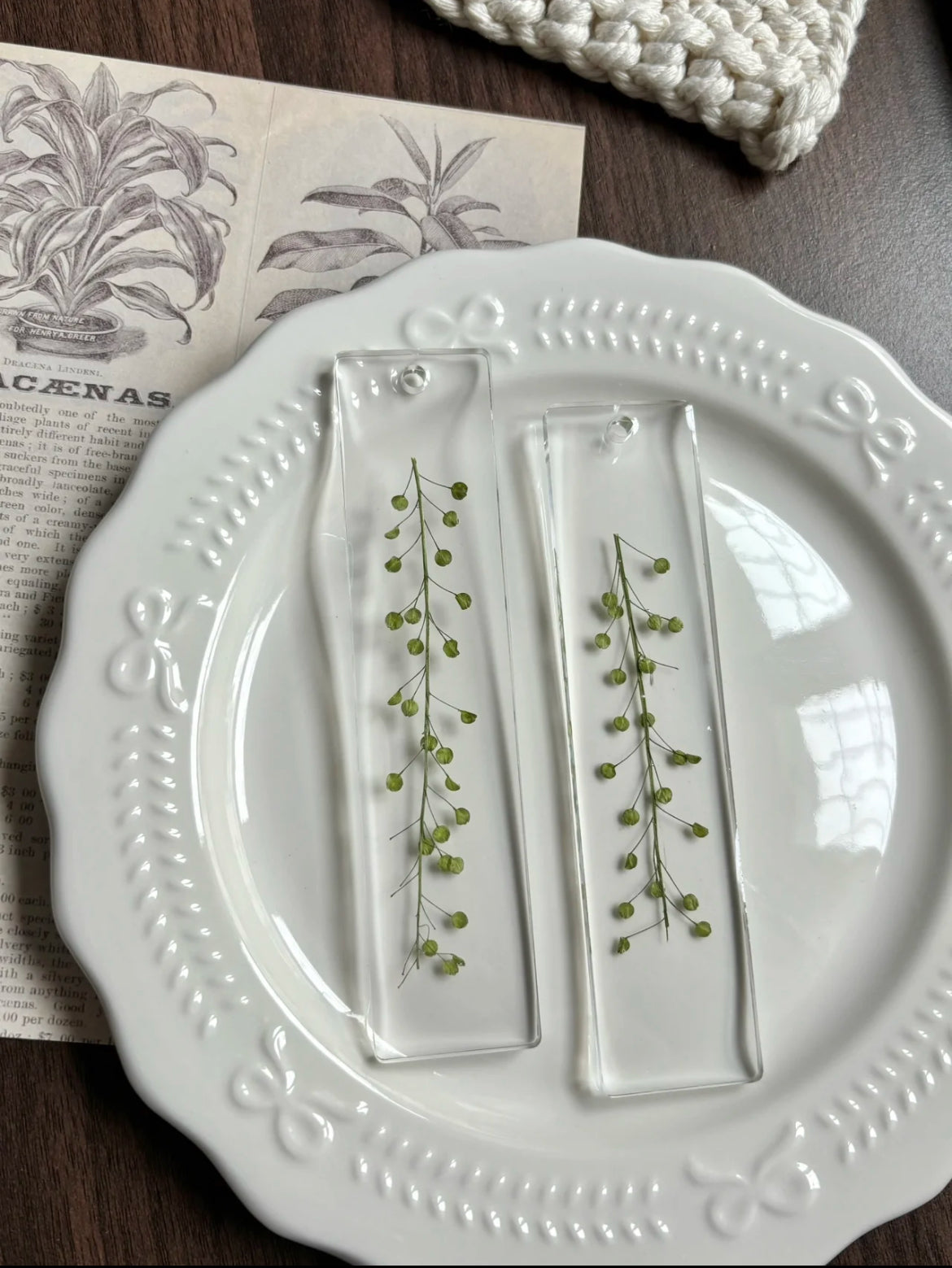 The Plant Library — Handmade Pressed Flower Bookmark
