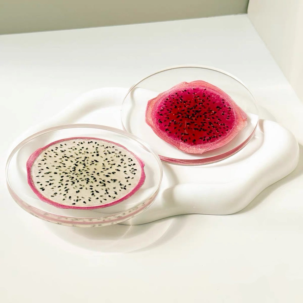 Summer on the table - Fruit Resin Coaster