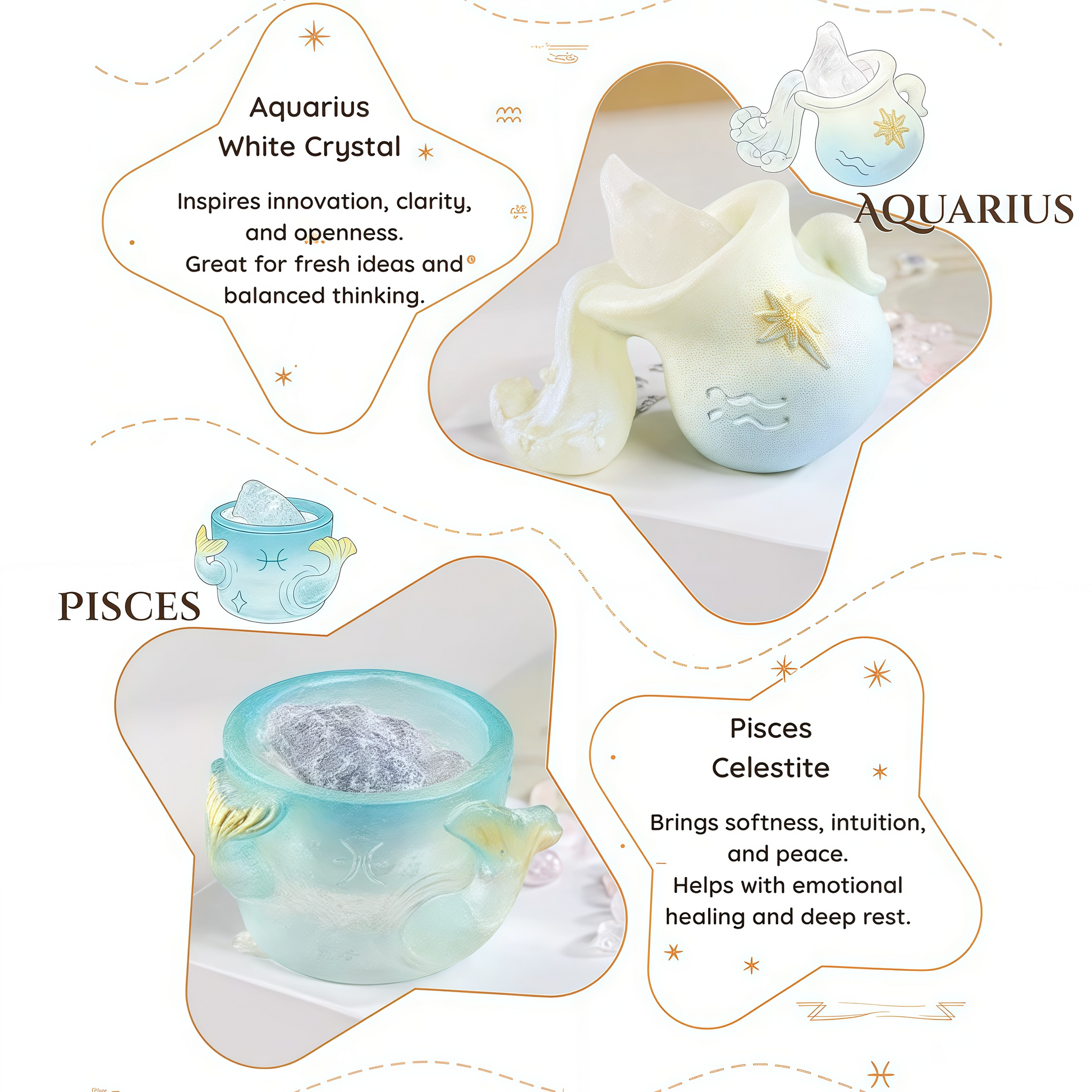 Be with you · Zodiac Crystal Cup for Gentle Energy