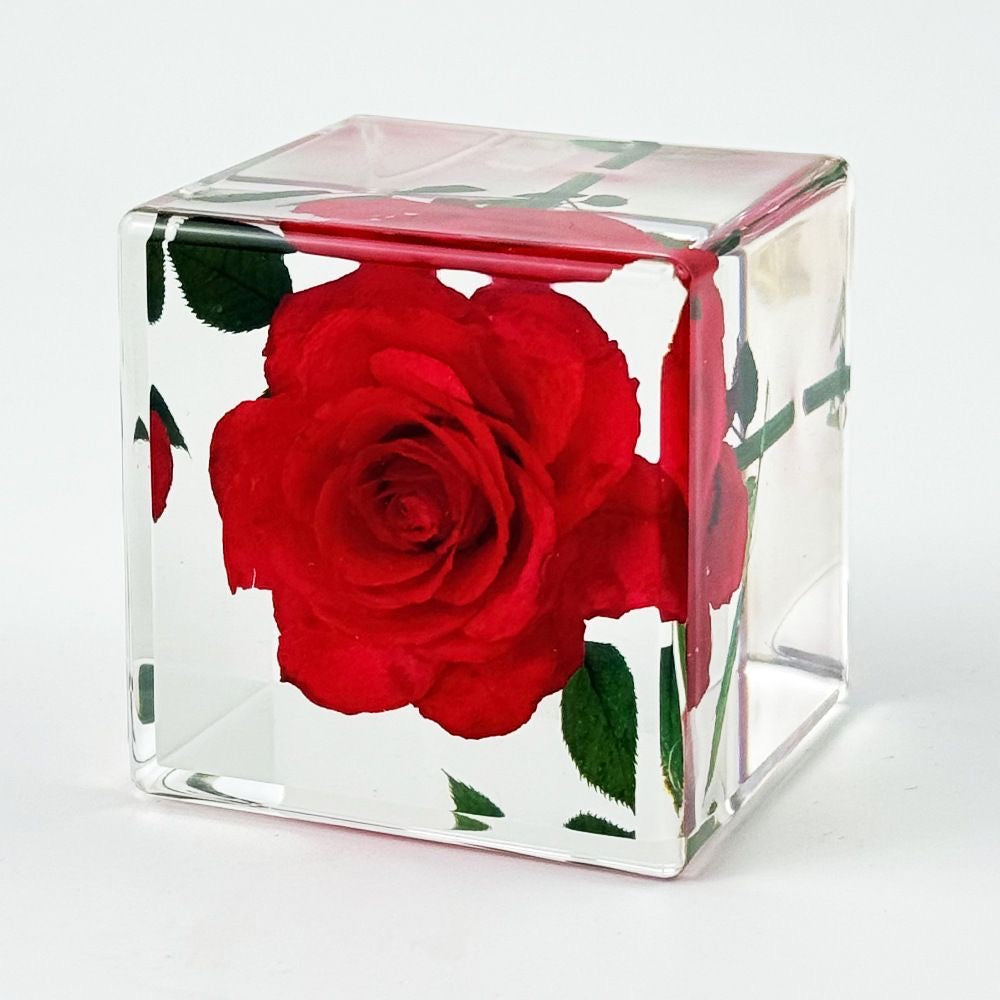 Enternal Love Preserved Real Rose Ornament