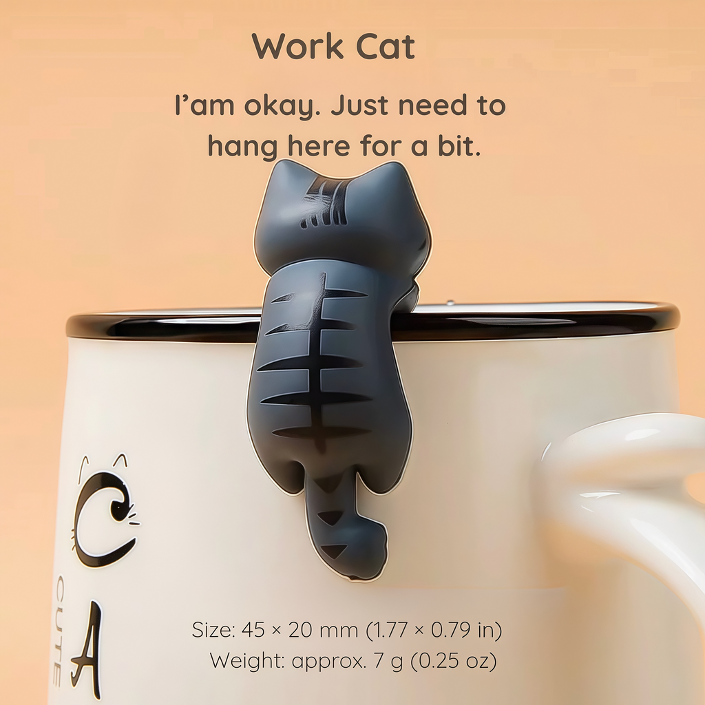 Be with you · Kawaii Cat Figurine for Calm Cozy Spaces
