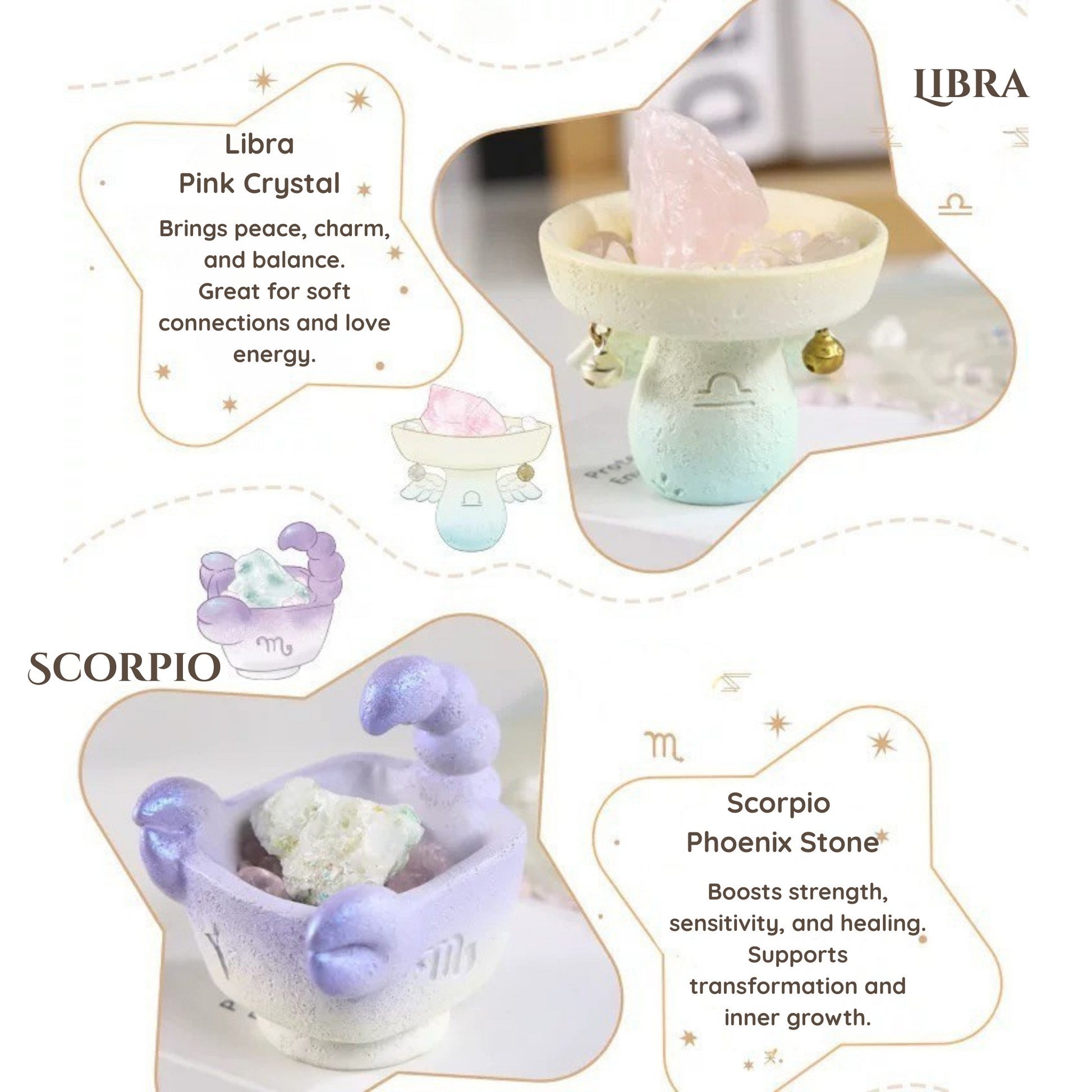 Be with you · Zodiac Crystal Cup for Gentle Energy