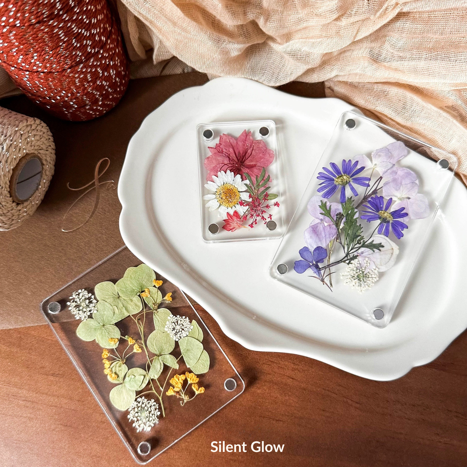 DIY Botanical Magnet Kit — Pressed Flower Craft Set