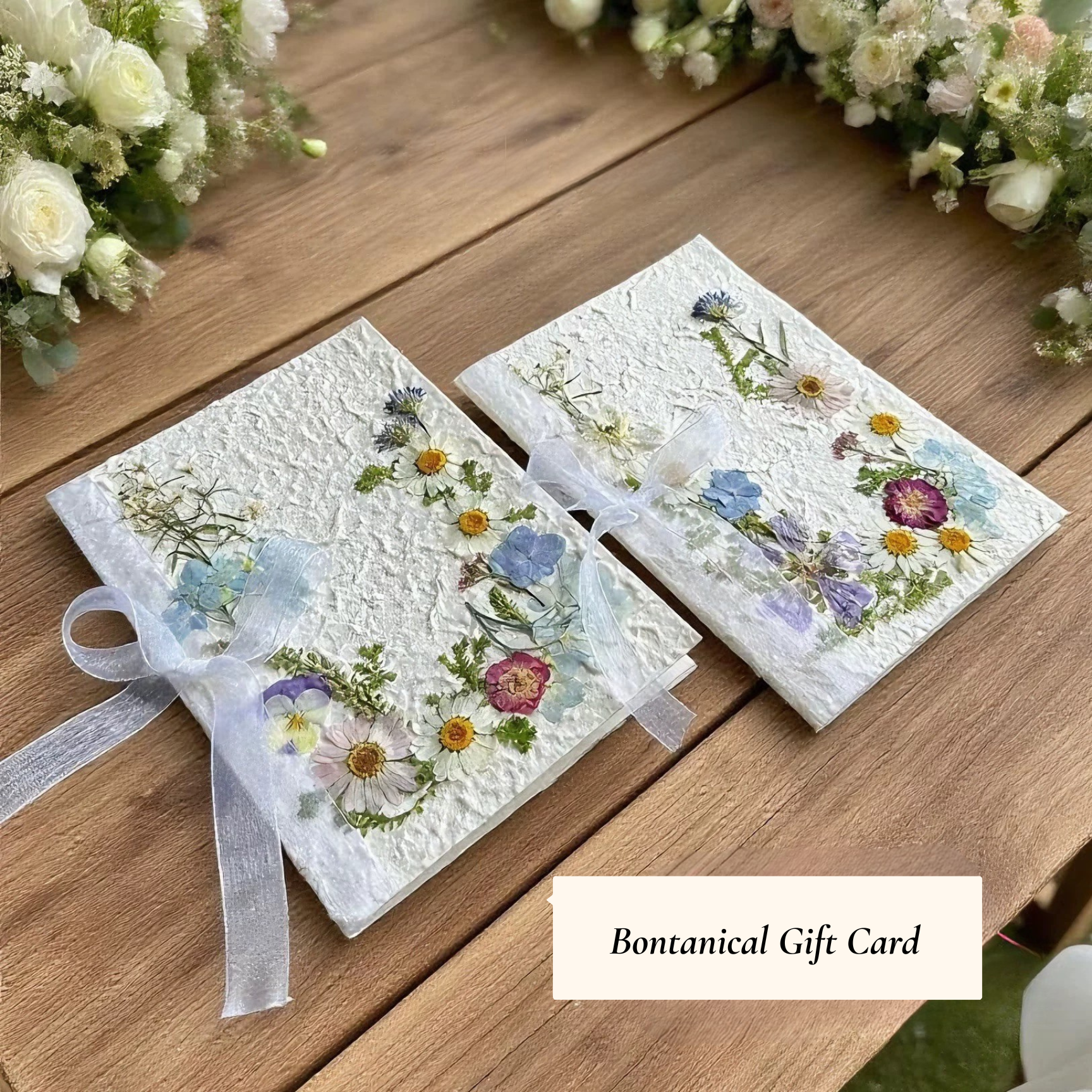 A Gift to Hold Your Words —Bontanical Pressed Flower Card