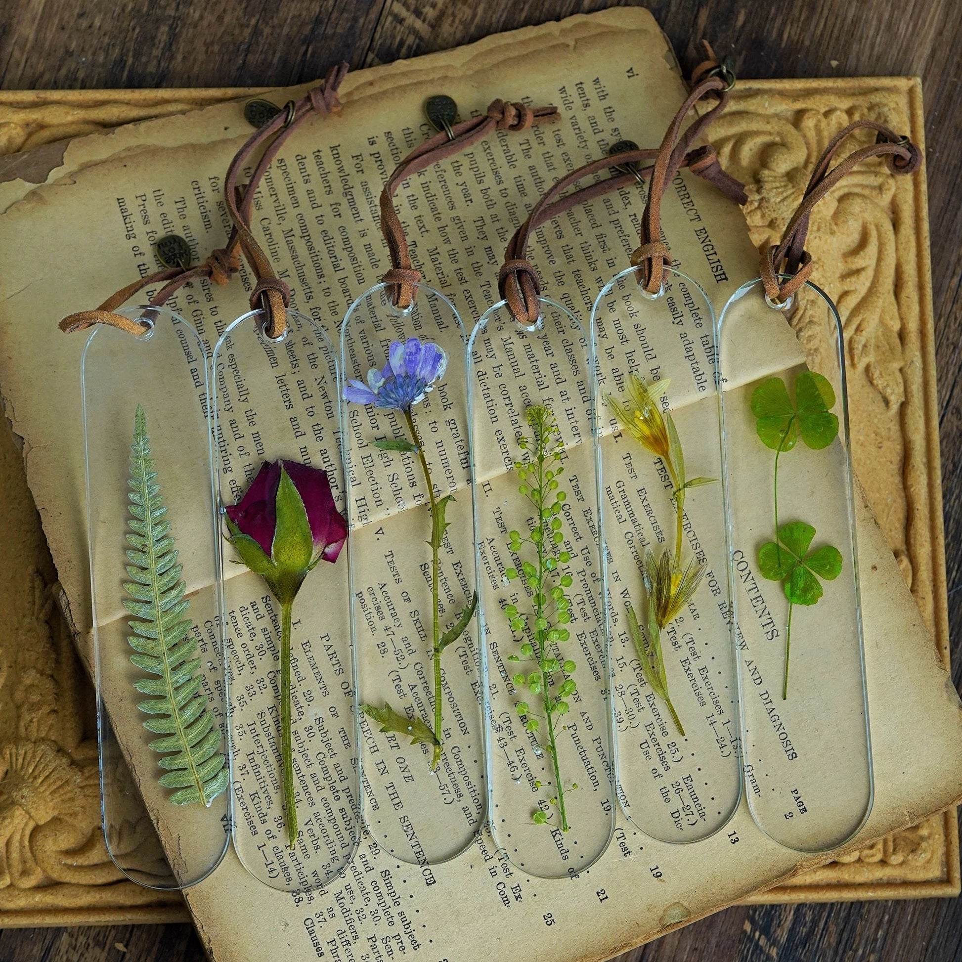 Plant Garden Specimen Handmade Bookmark