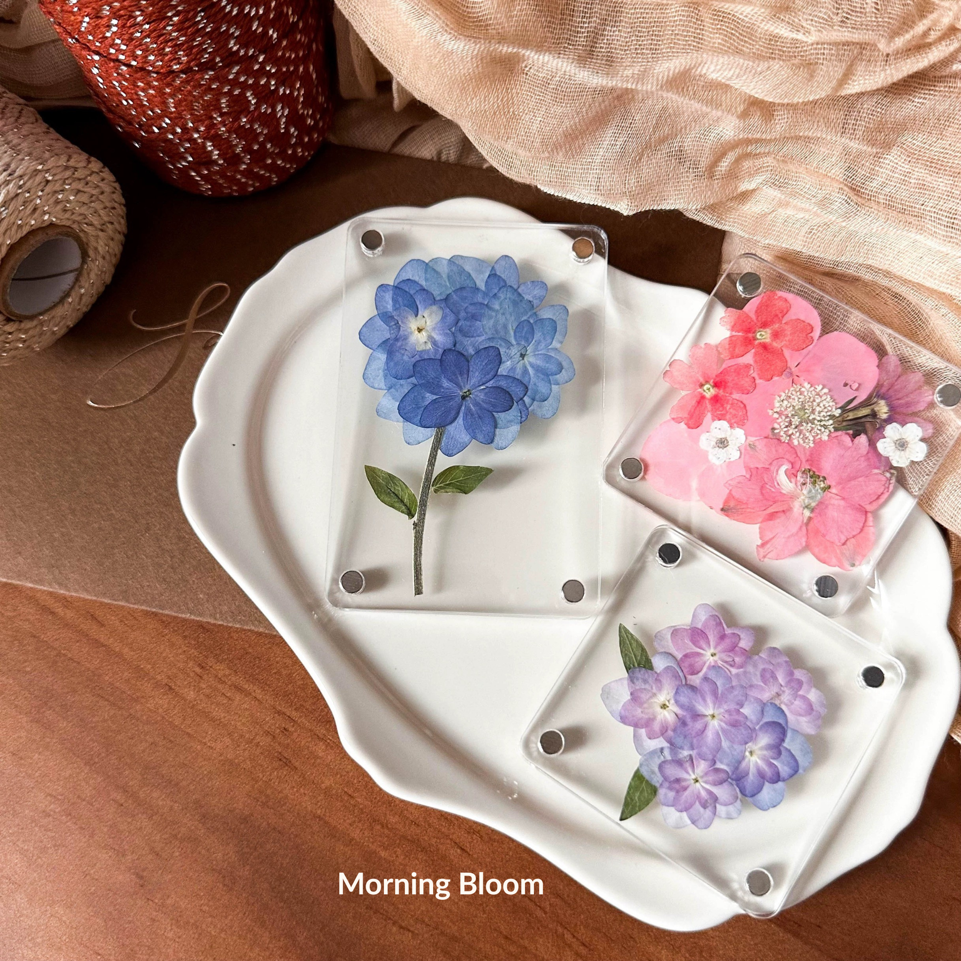 DIY Botanical Magnet Kit — Pressed Flower Craft Set