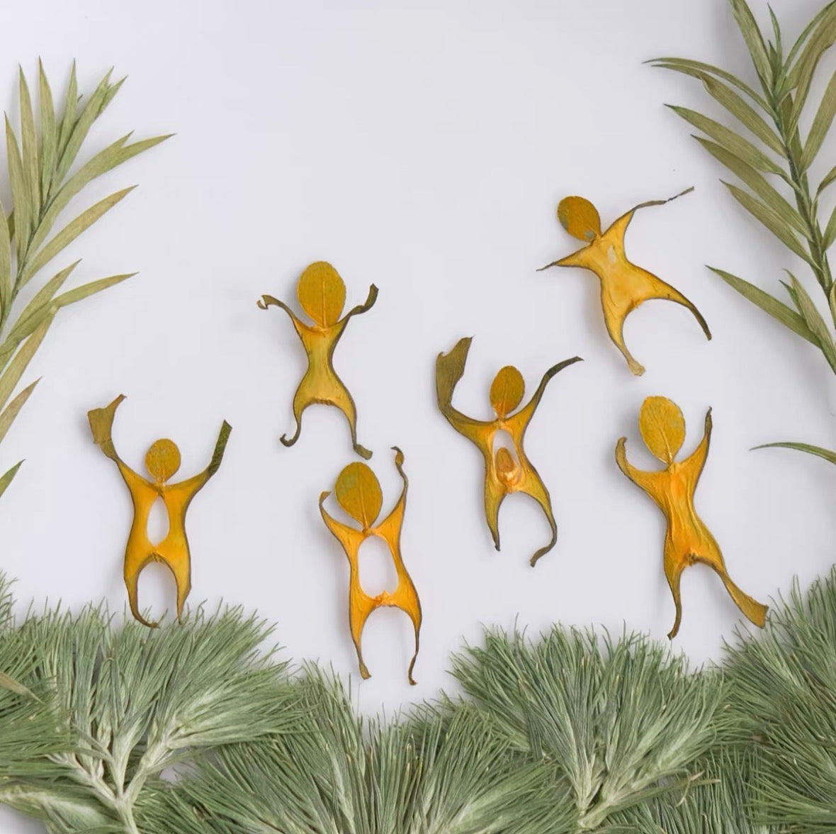 Little People Flower Art Kit – DIY Leaf Craft Playful Pressed Flower DIY, Creative Nature Craft for Journaling & Gifts