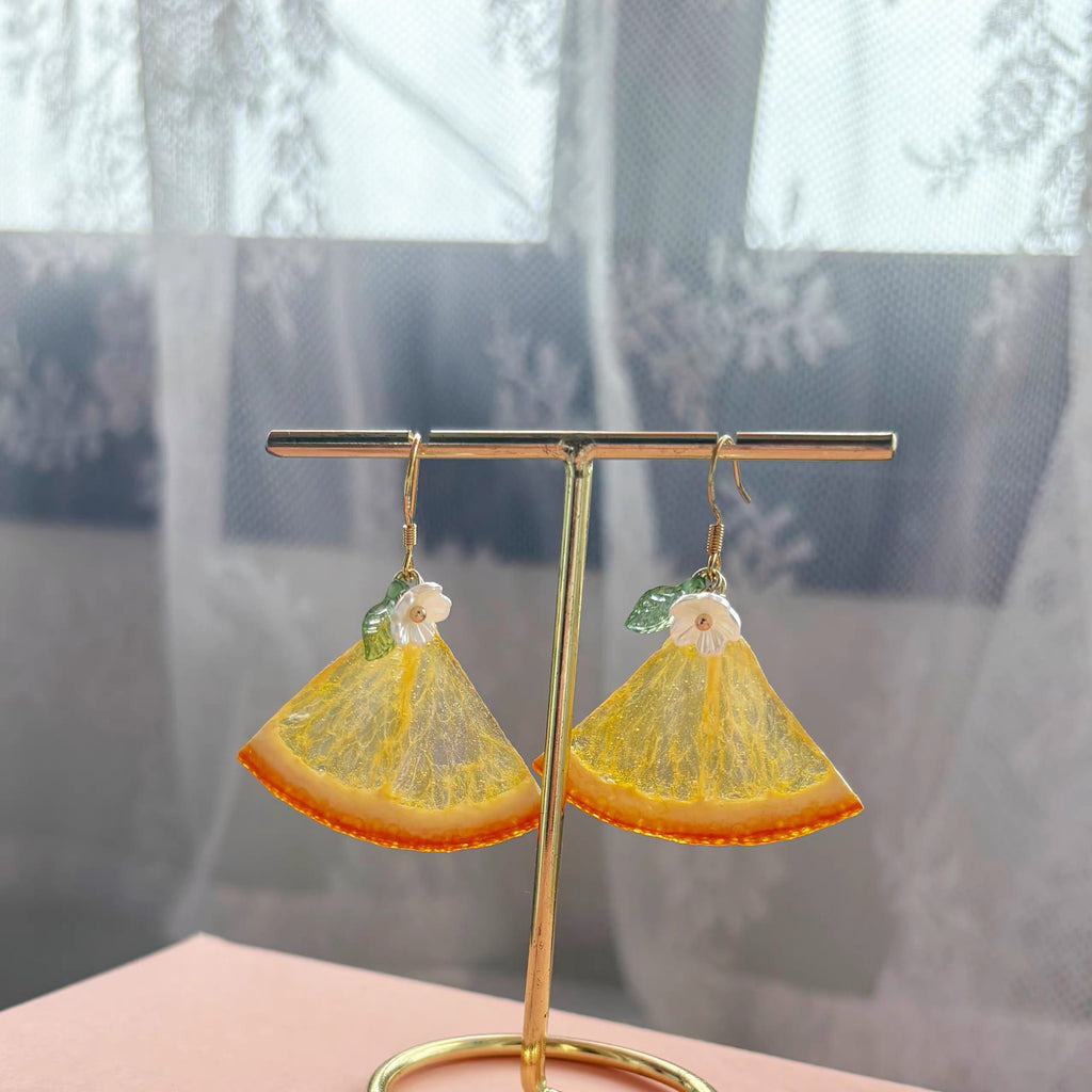 Sweet Slice — Strawberry & Citrus Handmade Fruit Earrings