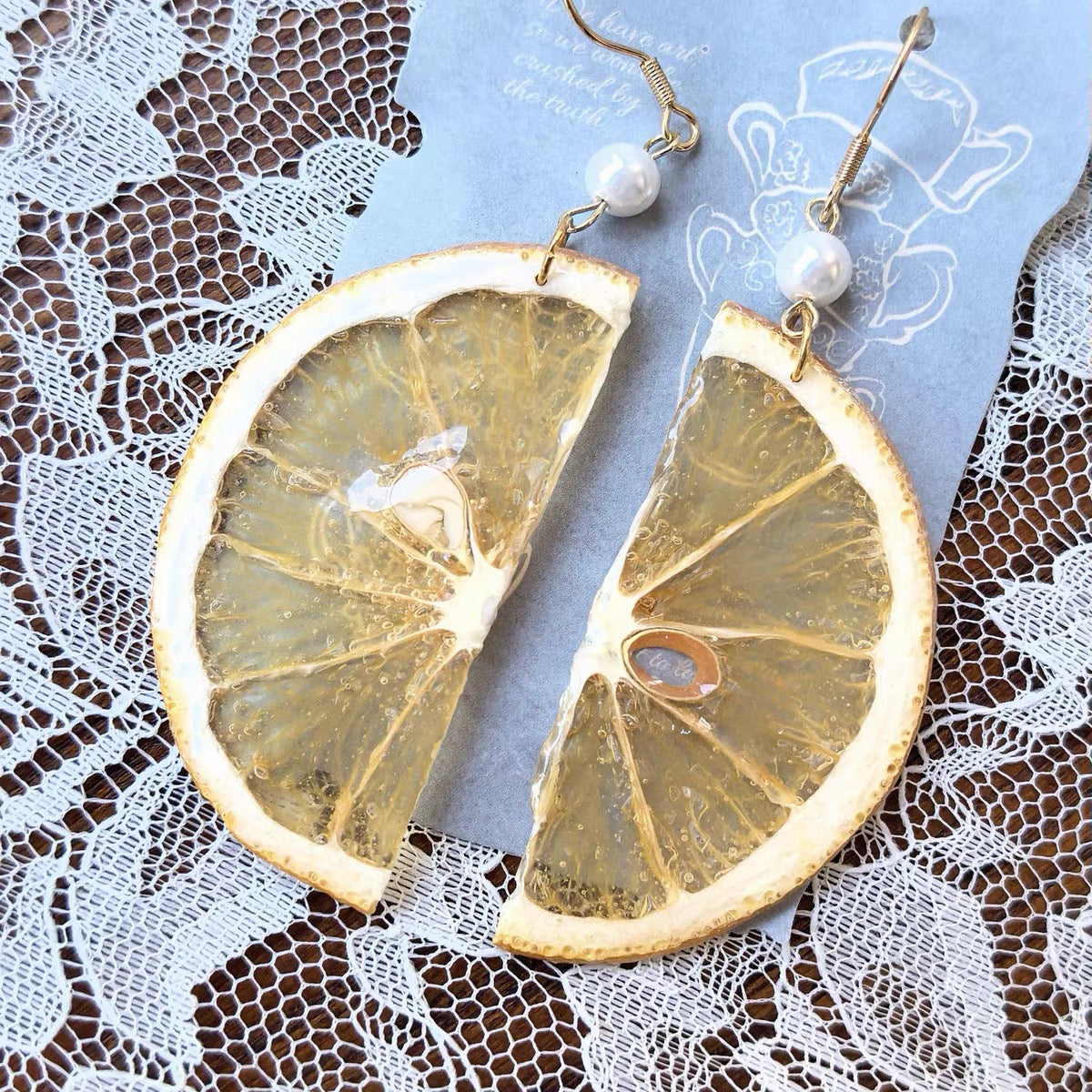 Sweet Slice — Strawberry & Citrus Handmade Fruit Earrings