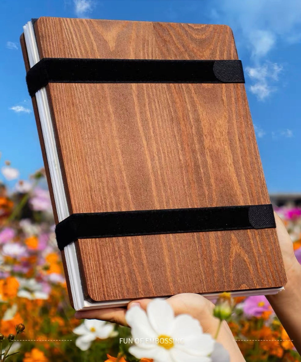 Real Wooden Flower Press Kit – Upgraded Absorbent Press for Flowers & Leaves, DIY Botanical Craft Kit for Journaling & Resin Art