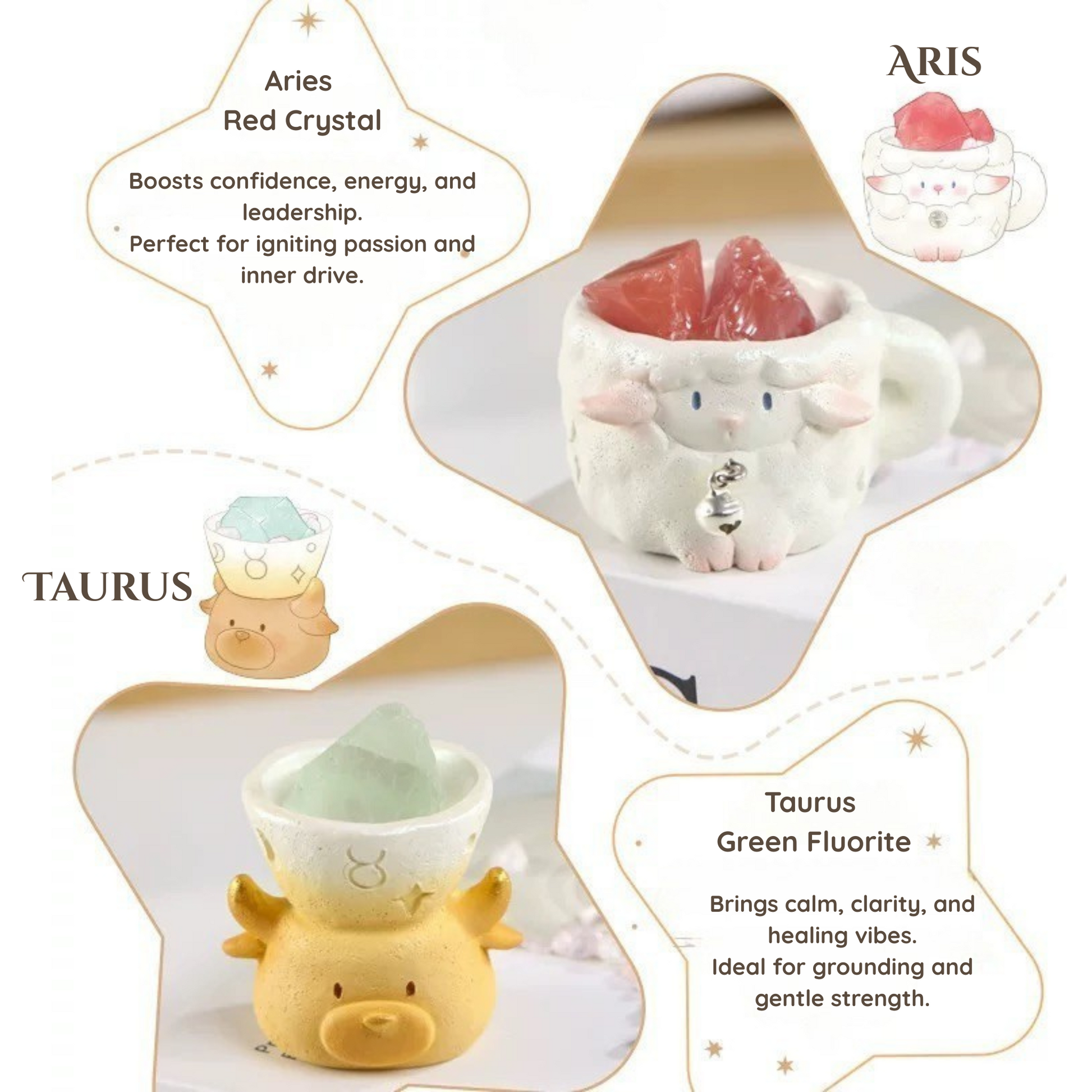 Be with you · Zodiac Crystal Cup for Gentle Energy