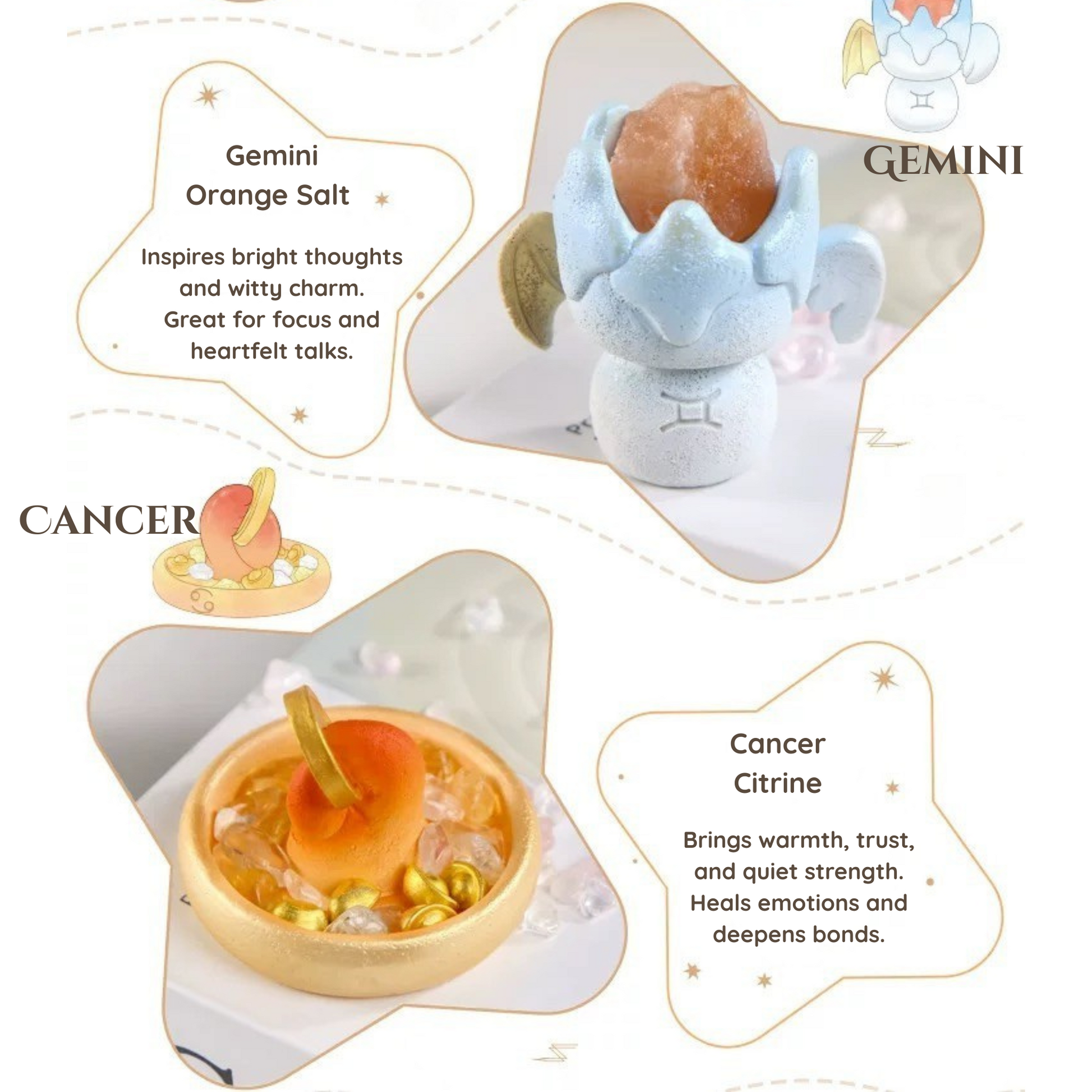 Be with you · Zodiac Crystal Cup for Gentle Energy