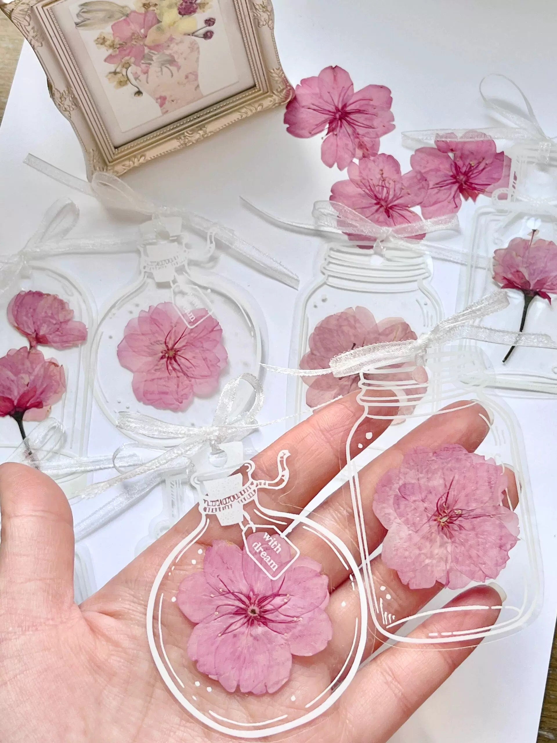 DIY Pressed Sakura Flowers for Card Making & DIY Crafts