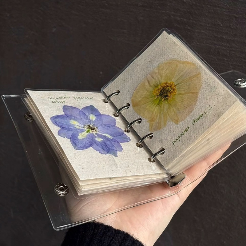 Plant Fiber Notebook – Pressed Flower Journal for Nature Lovers