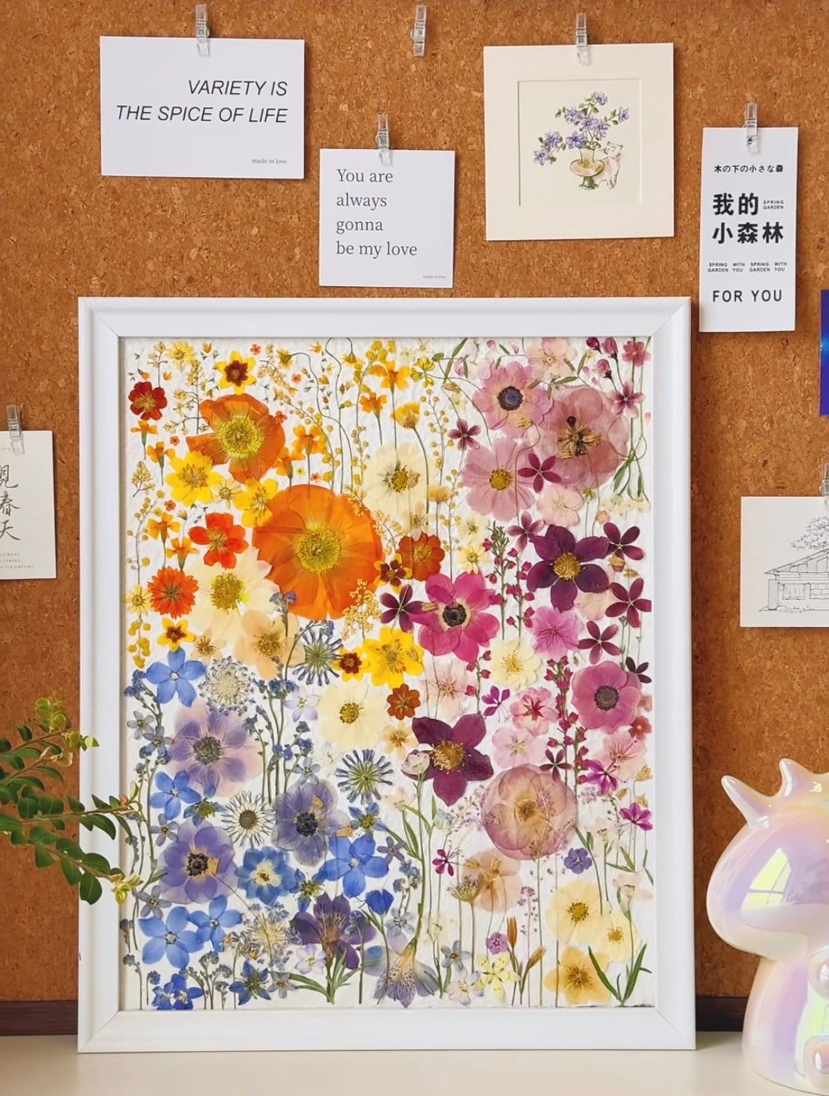 Real Pressed Rose Flowers – Colorful Dried Flower Set for DIY Crafts, Resin Art, Phone Case & Journaling