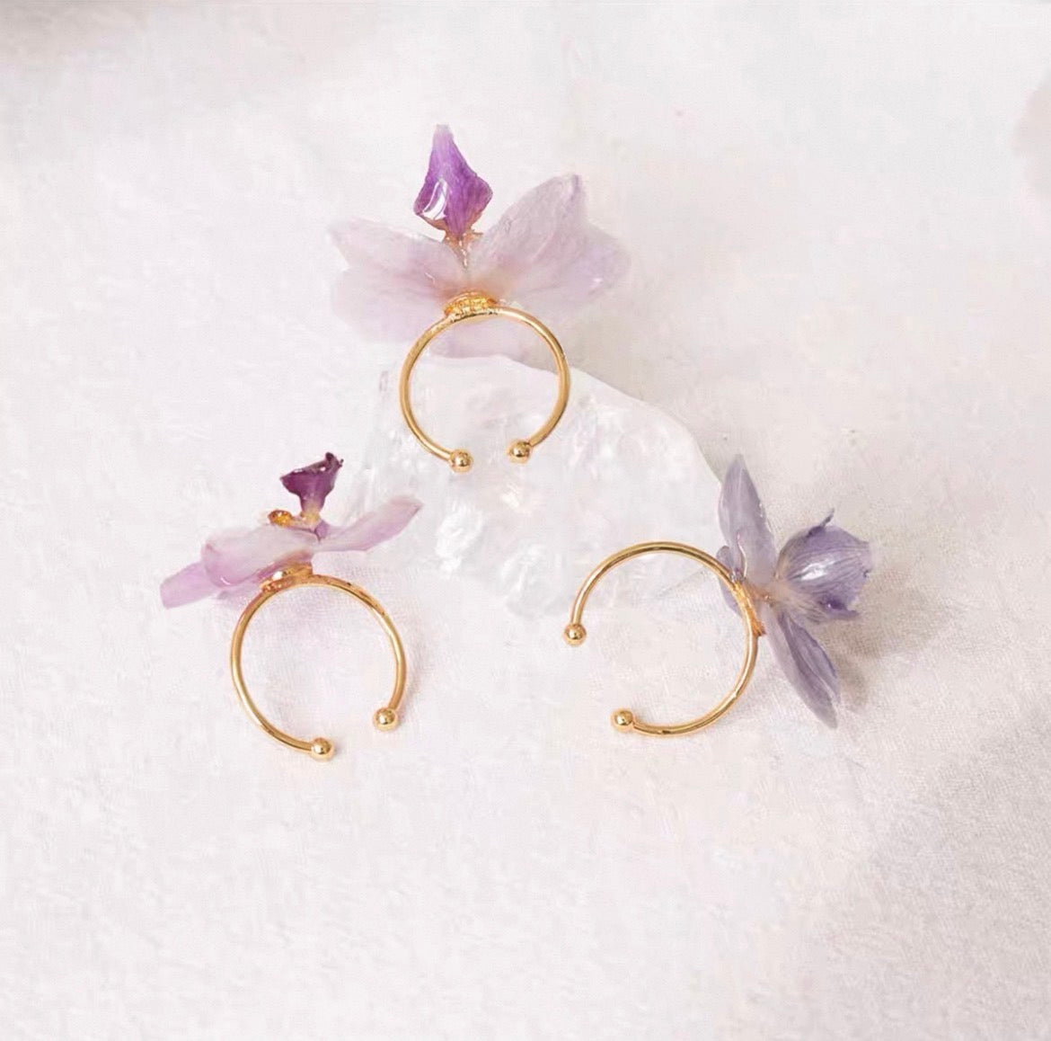 Evening Bloom — Orchid Ring
