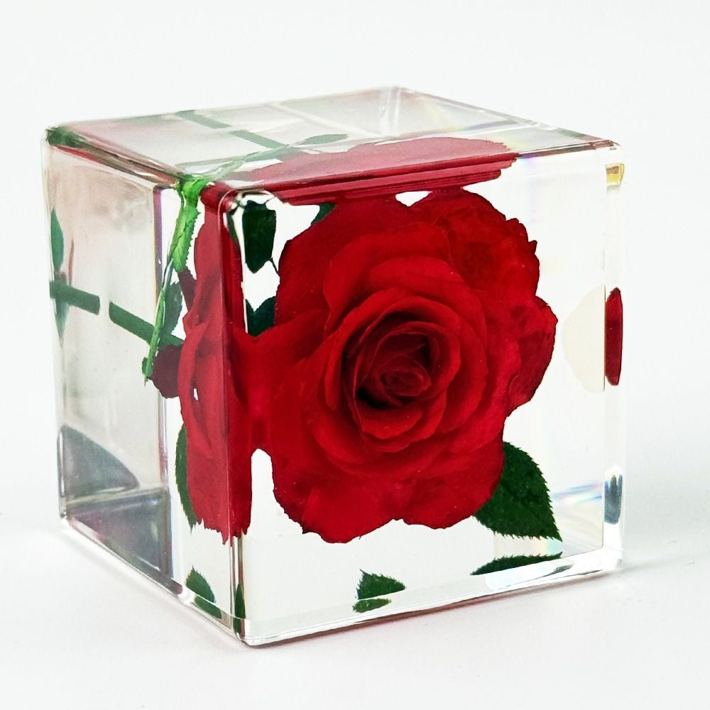 Enternal Love Preserved Real Rose Ornament