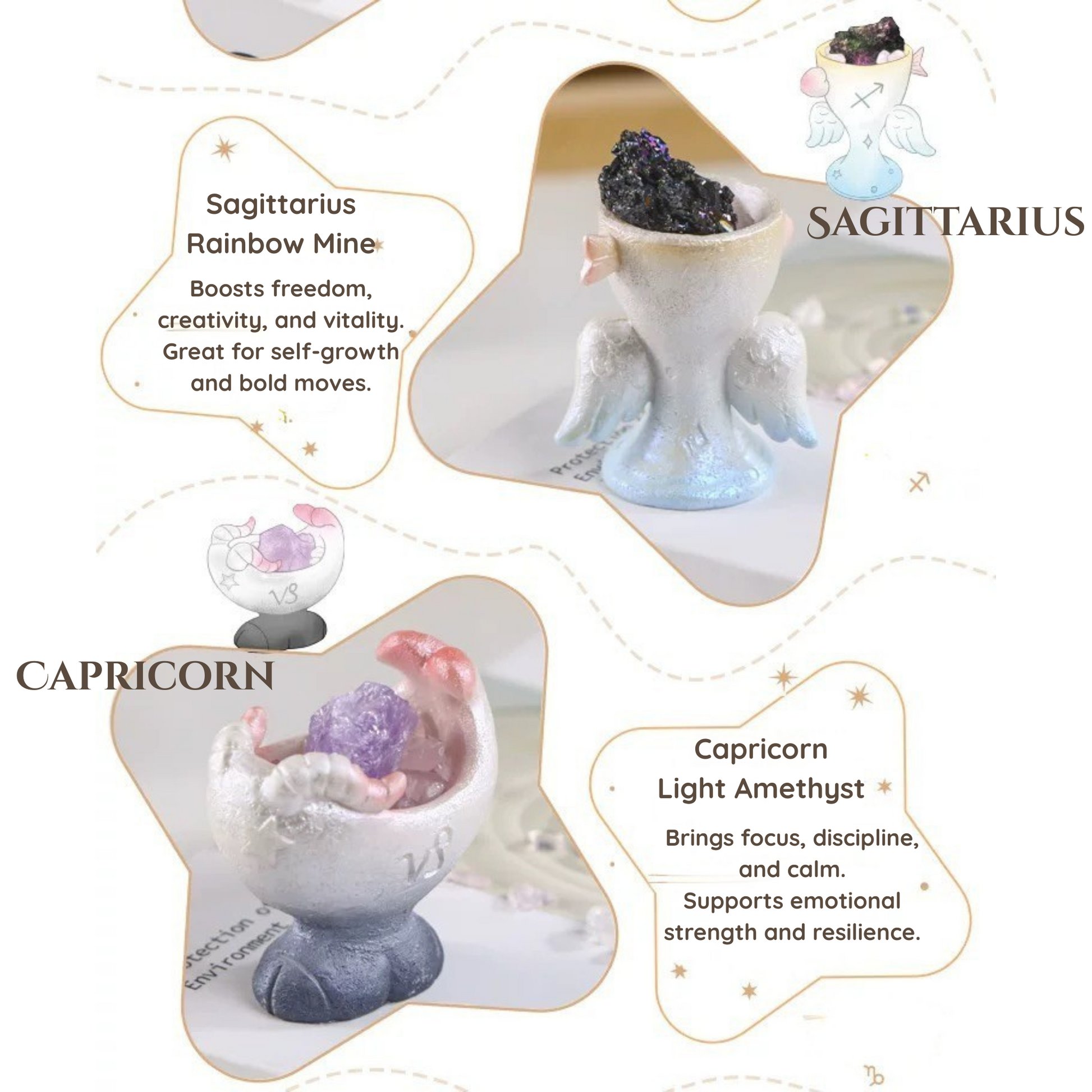 Be with you · Zodiac Crystal Cup for Gentle Energy