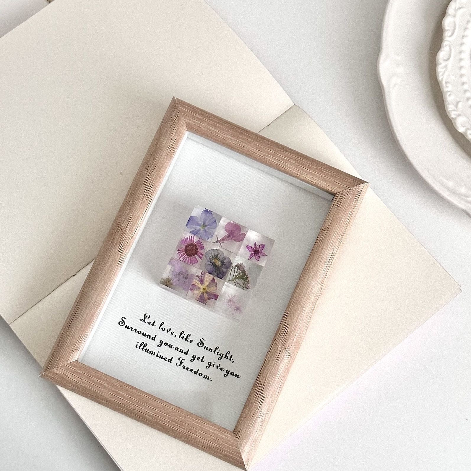 Handmade Real Flower Frame