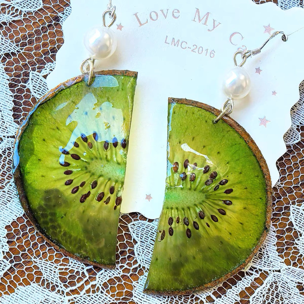 Sweet Slice — Strawberry & Citrus Handmade Fruit Earrings