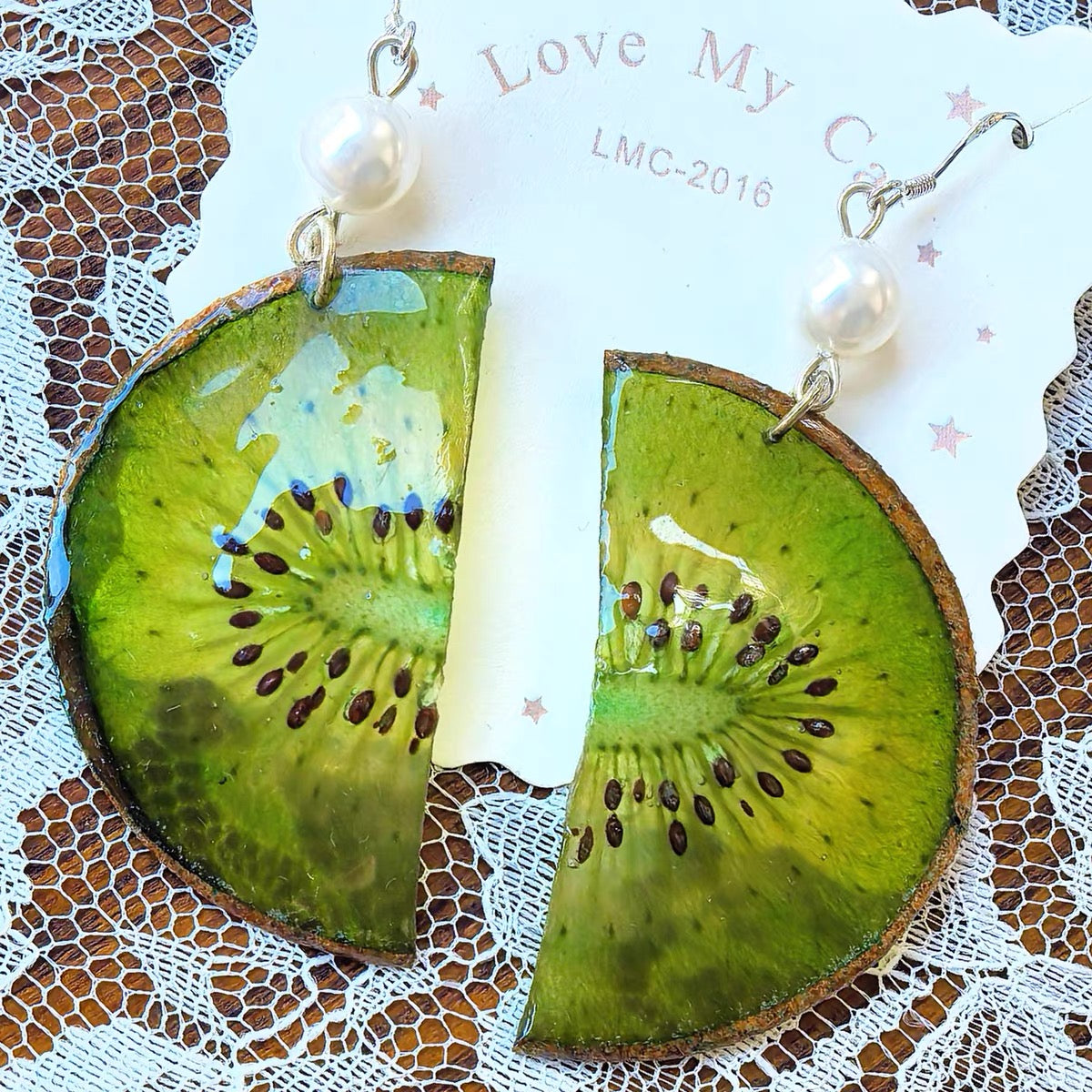 Sweet Slice — Strawberry & Citrus Handmade Fruit Earrings