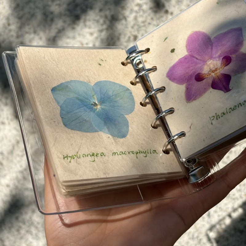 Plant Fiber Notebook – Pressed Flower Journal for Nature Lovers