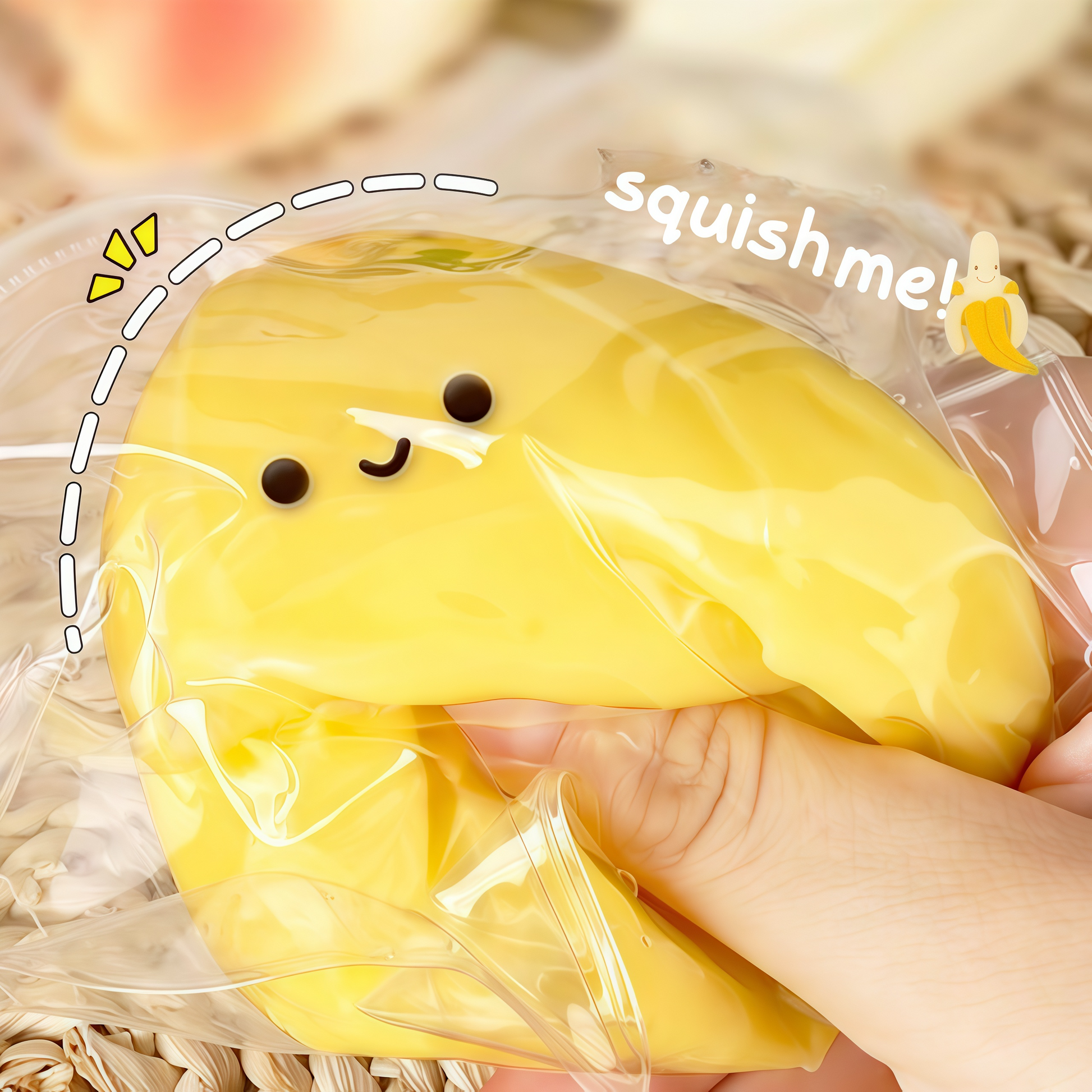 Be with you• Squishy Banana Toy for Playful Breaks