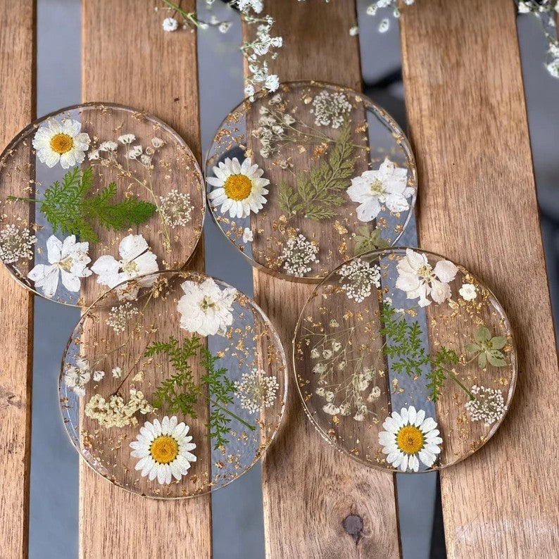 Handmade Innocence Daisy Coaster