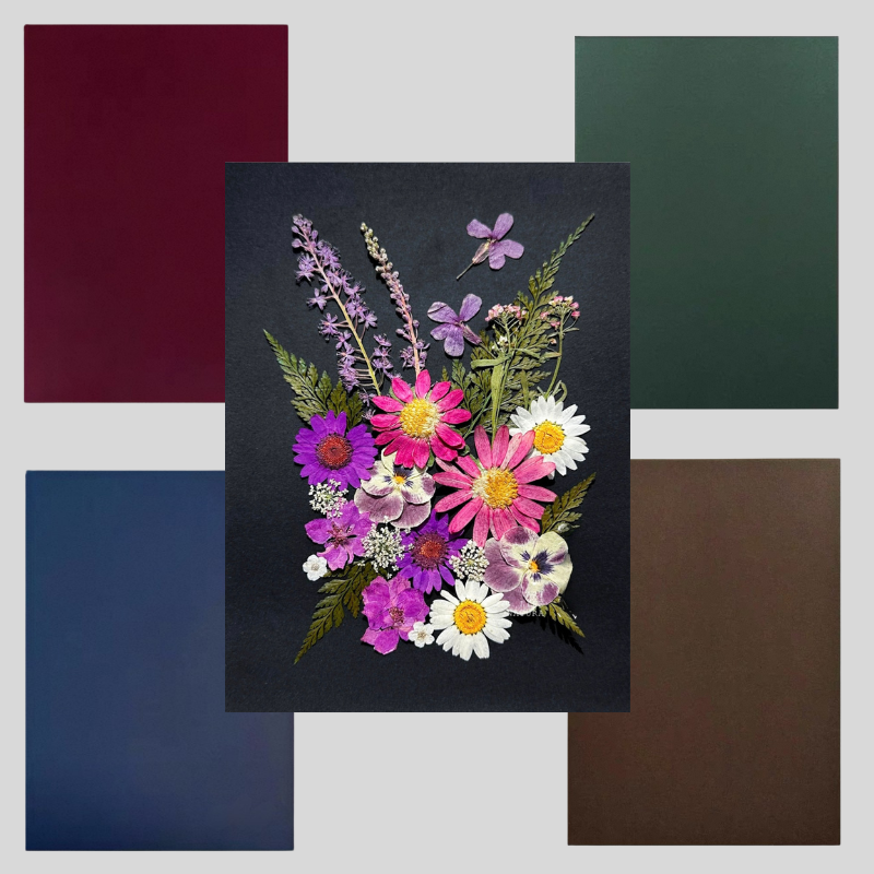 Vintage Tone A4 Heavy Cardstock Set – for Pressed Flower & Framing Art