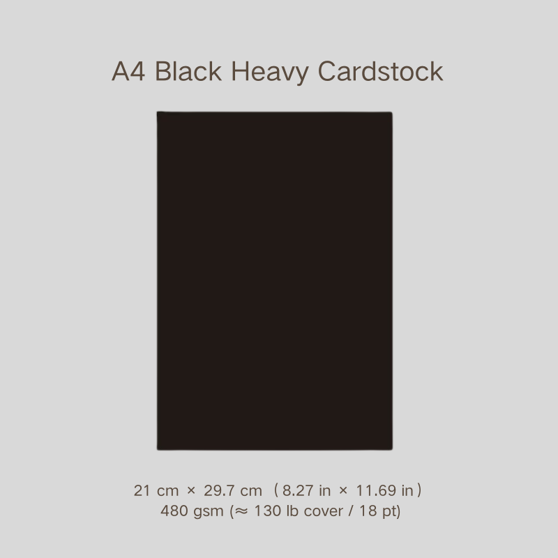 Vintage Tone A4 Heavy Cardstock Set – for Pressed Flower & Framing Art