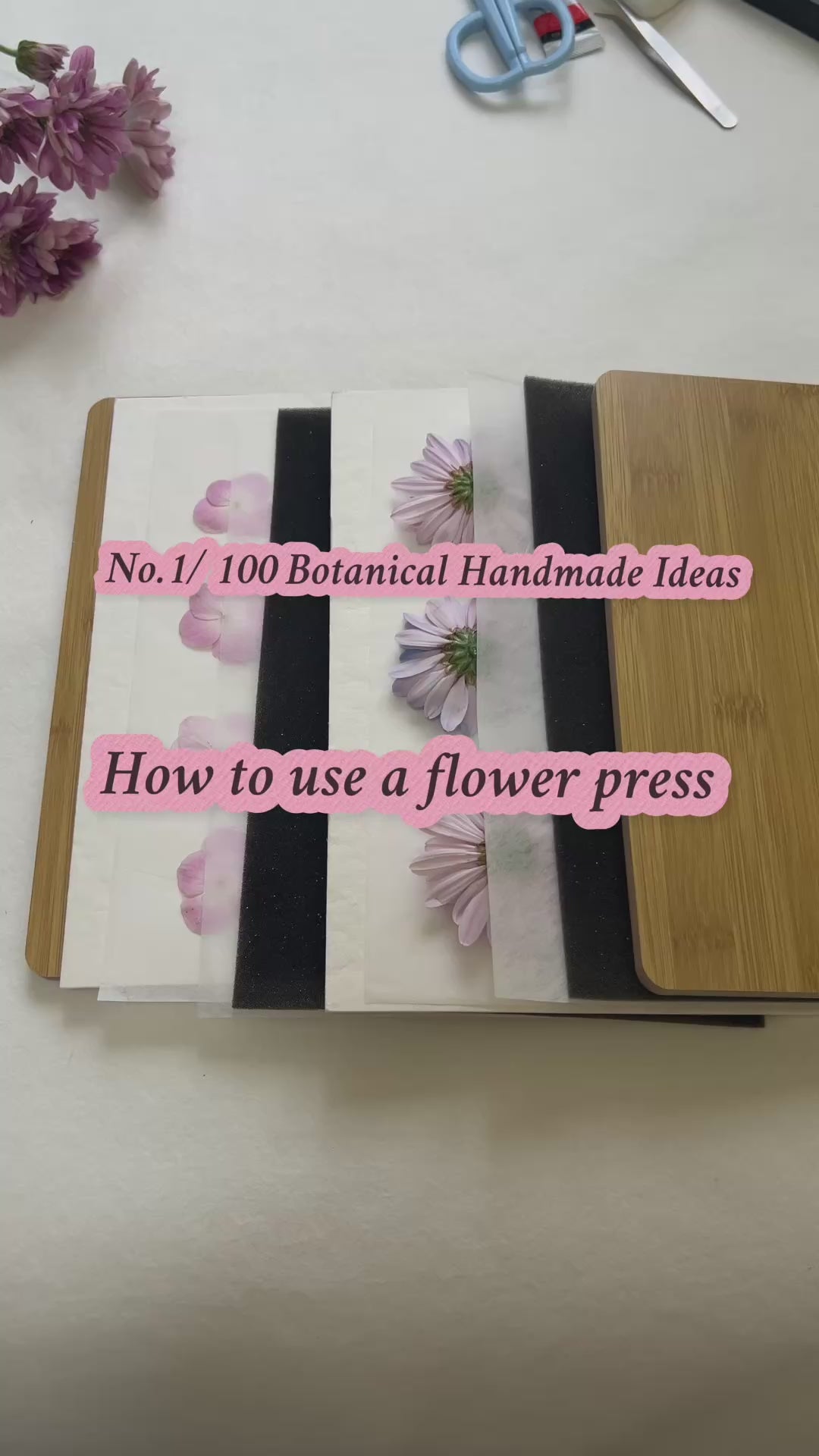 Real Wooden Flower Press Kit – Upgraded Absorbent Press for Flowers & Leaves, DIY Botanical Craft Kit for Journaling & Resin Art